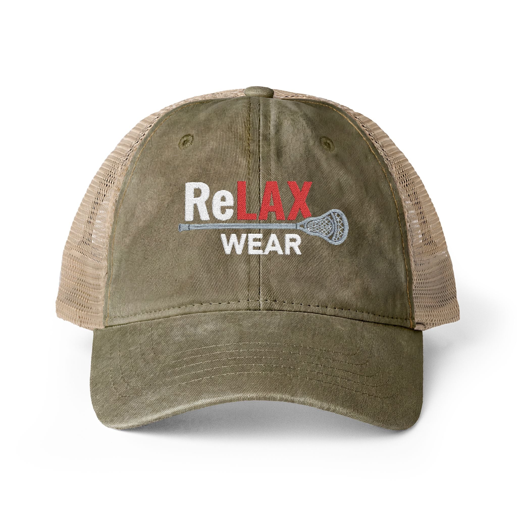 reLAX Wear Logo - Women's Washed Mesh-Back Cap