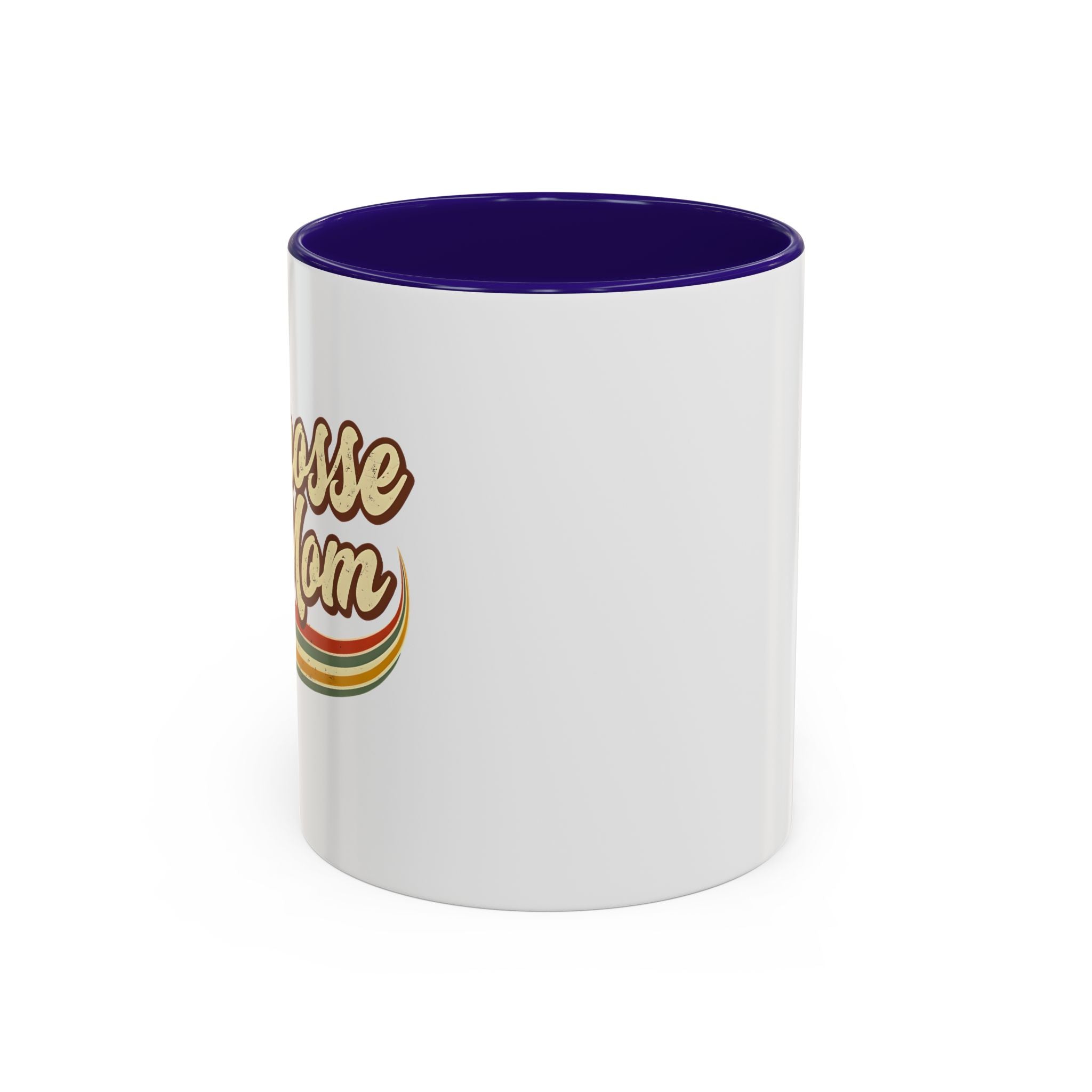 Retro Lacrosse Mom - Ceramic Coffee Mug (11oz)