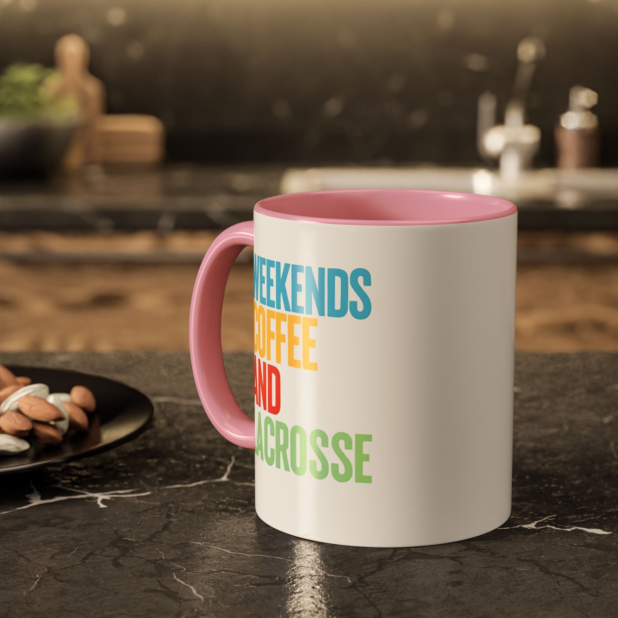 Weekends, Coffee, And, Lacrosse - Ceramic Coffee Mug (11oz)