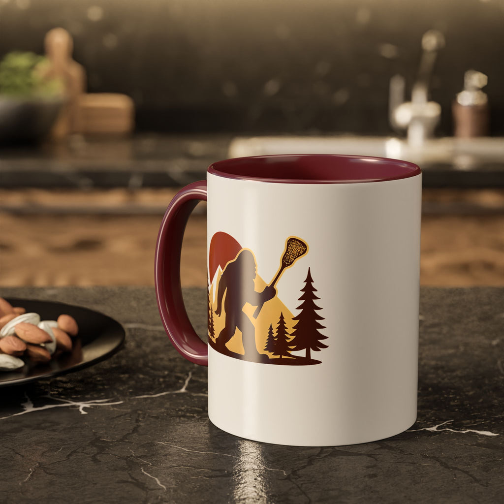 Retro LAXsquatch - Ceramic Coffee Mug (11oz)