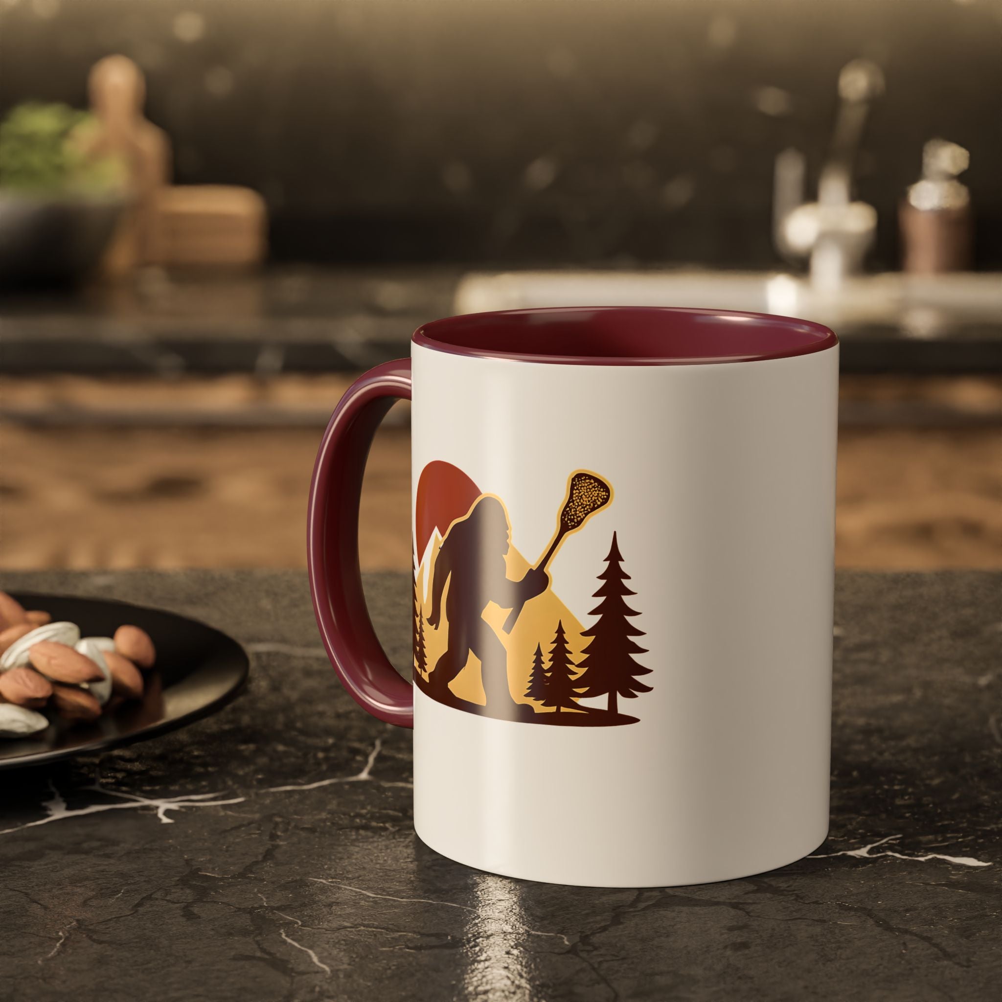 Retro LAXsquatch - Ceramic Coffee Mug (11oz)