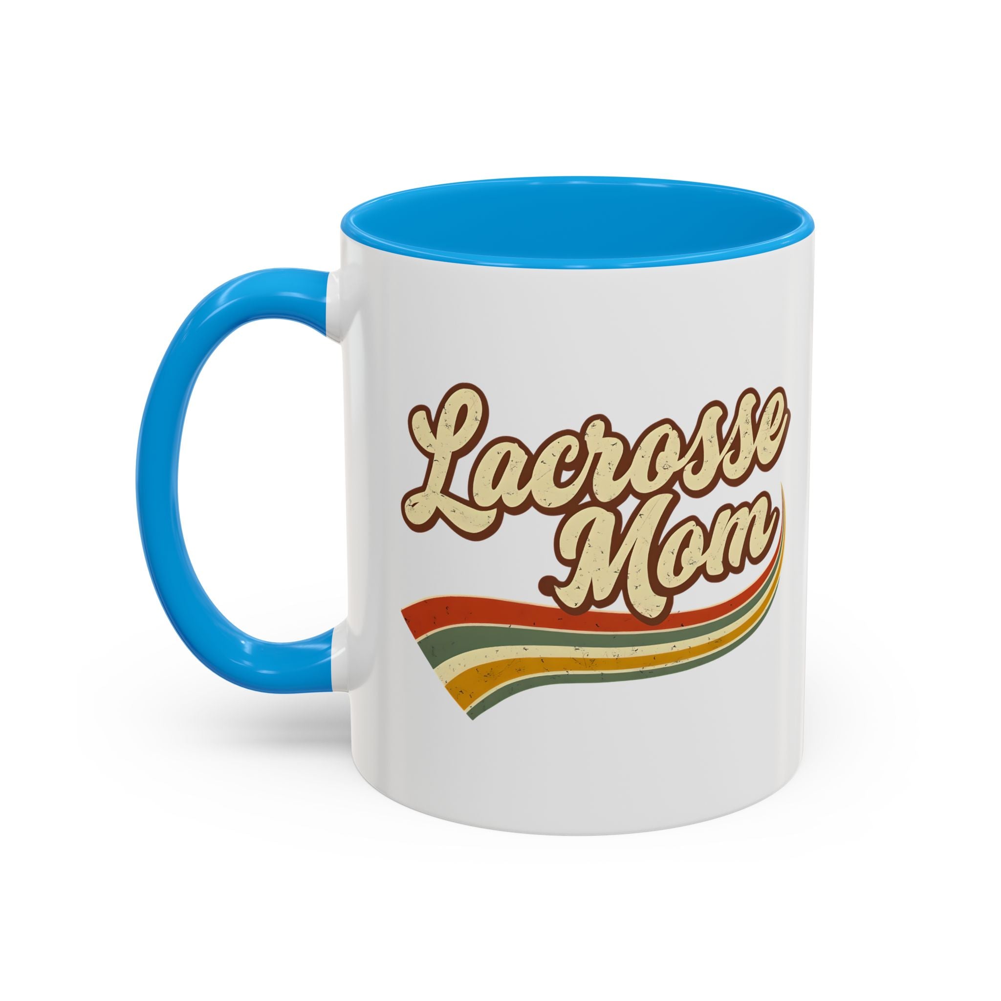 Retro Lacrosse Mom - Ceramic Coffee Mug (11oz)
