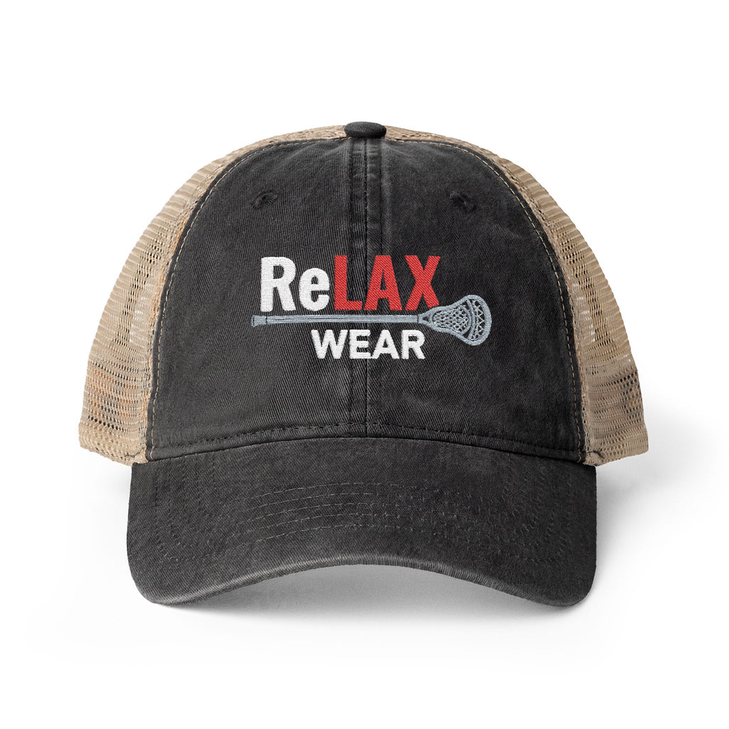 reLAX Wear Logo - Women's Washed Mesh-Back Cap