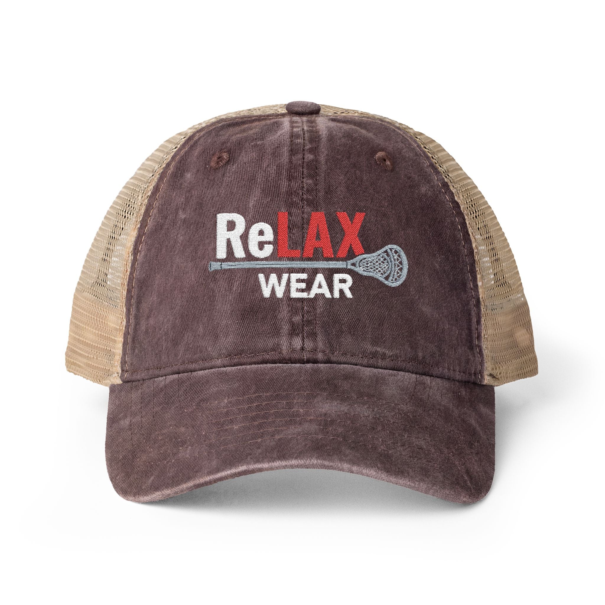 reLAX Wear Logo - Women's Washed Mesh-Back Cap