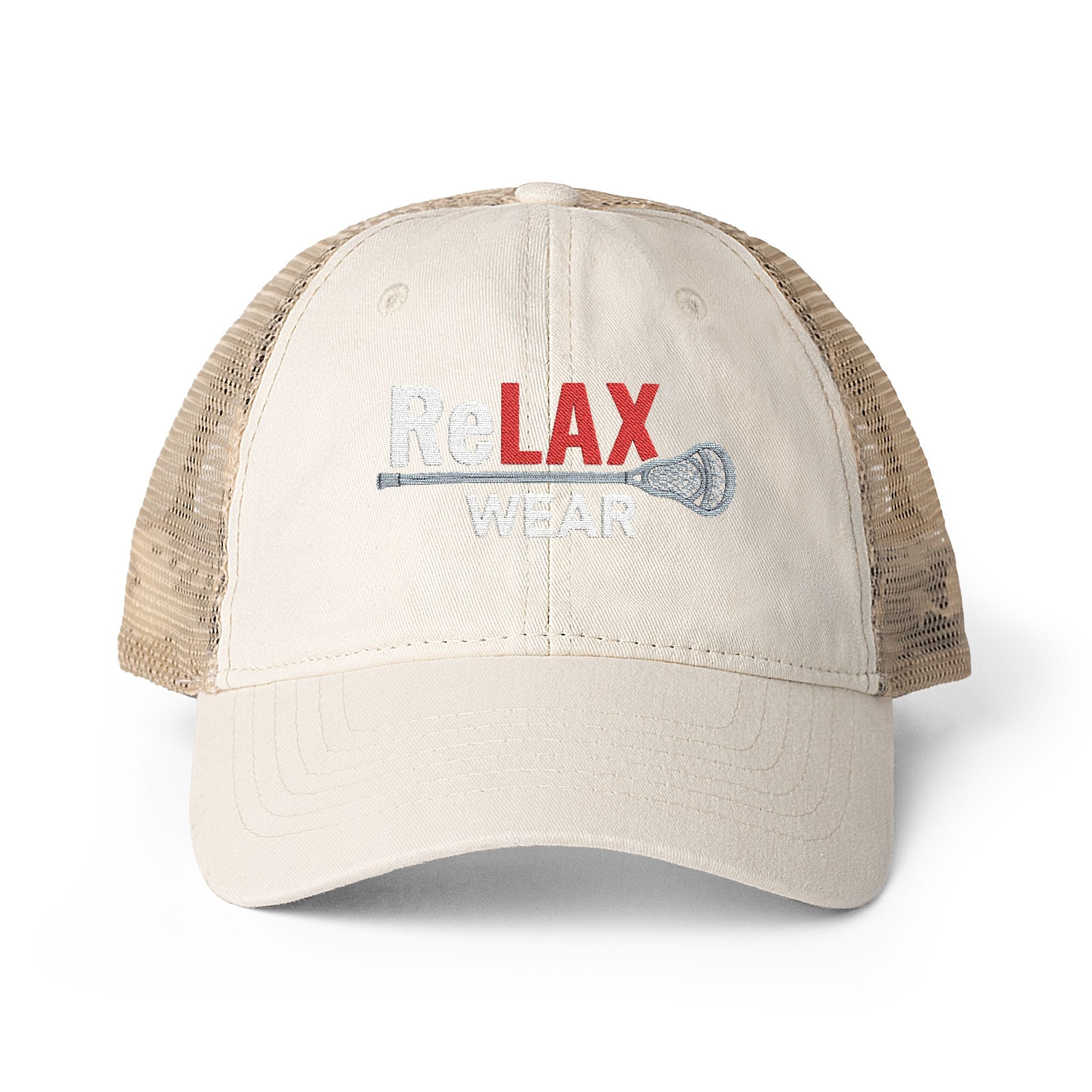 reLAX Wear Logo - Women's Washed Mesh-Back Cap
