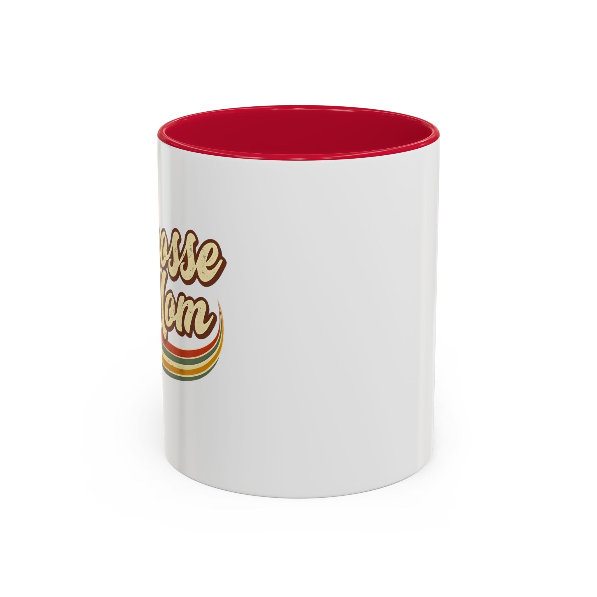 Retro Lacrosse Mom - Ceramic Coffee Mug (11oz)