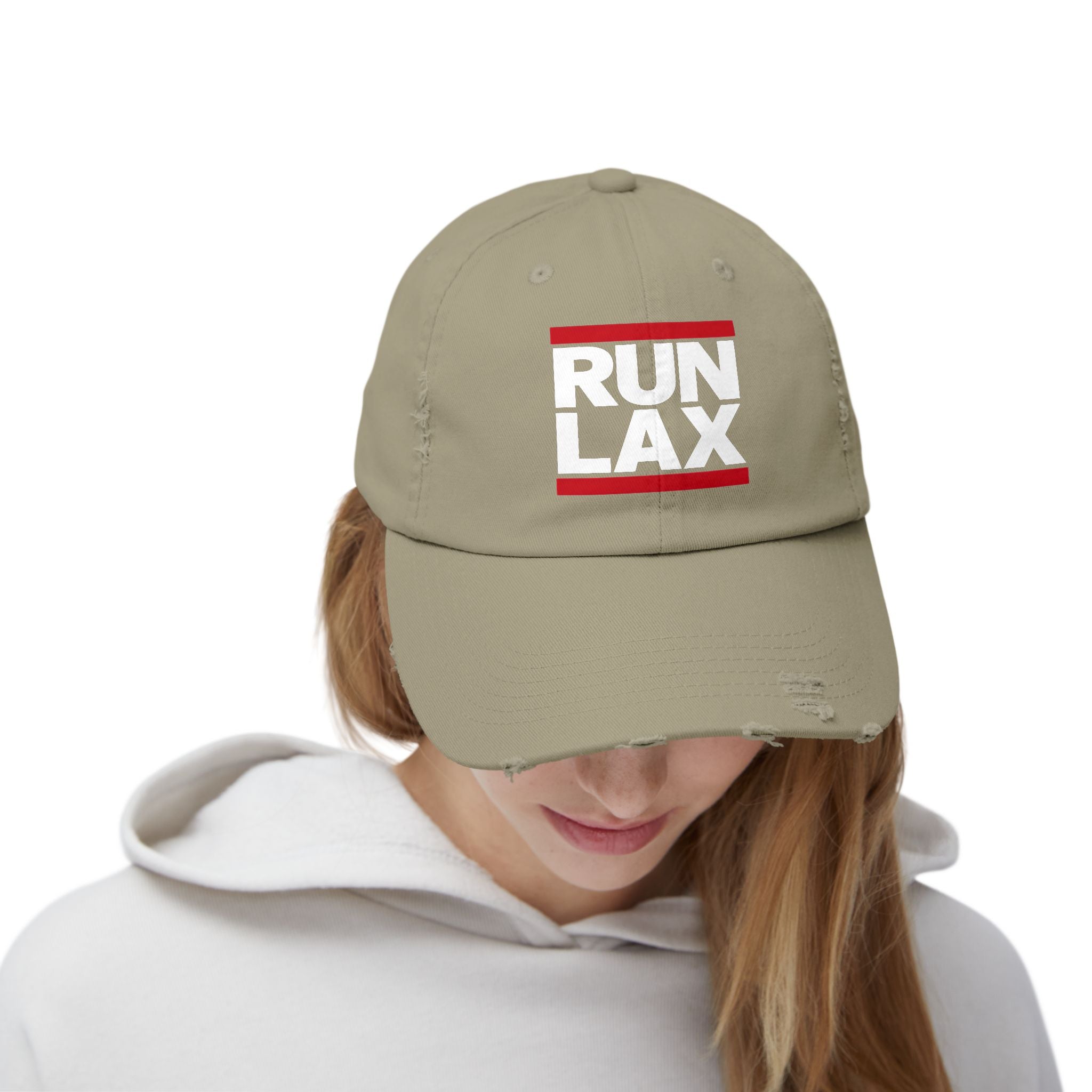 RUN LAX  — Distressed Cap
