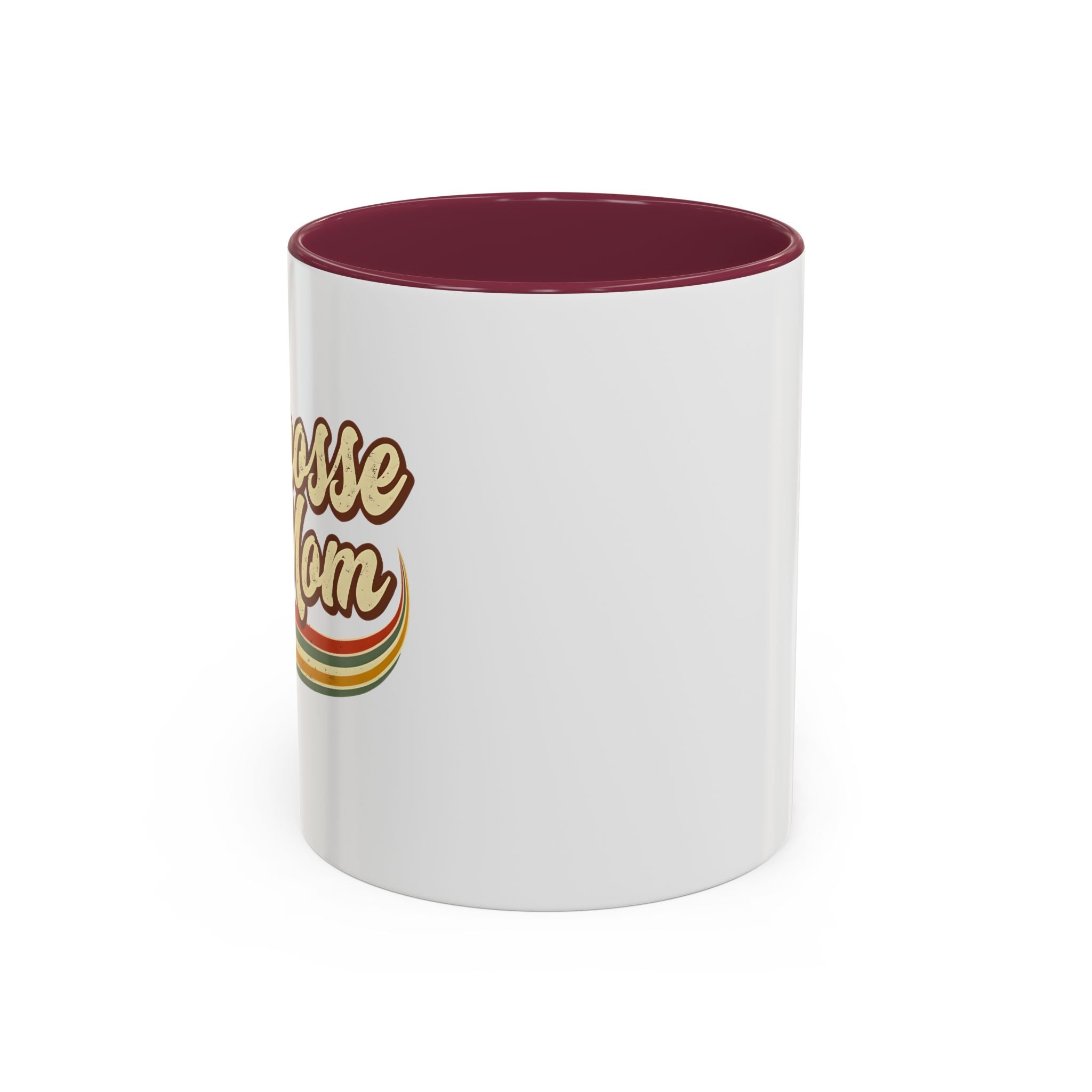 Retro Lacrosse Mom - Ceramic Coffee Mug (11oz)