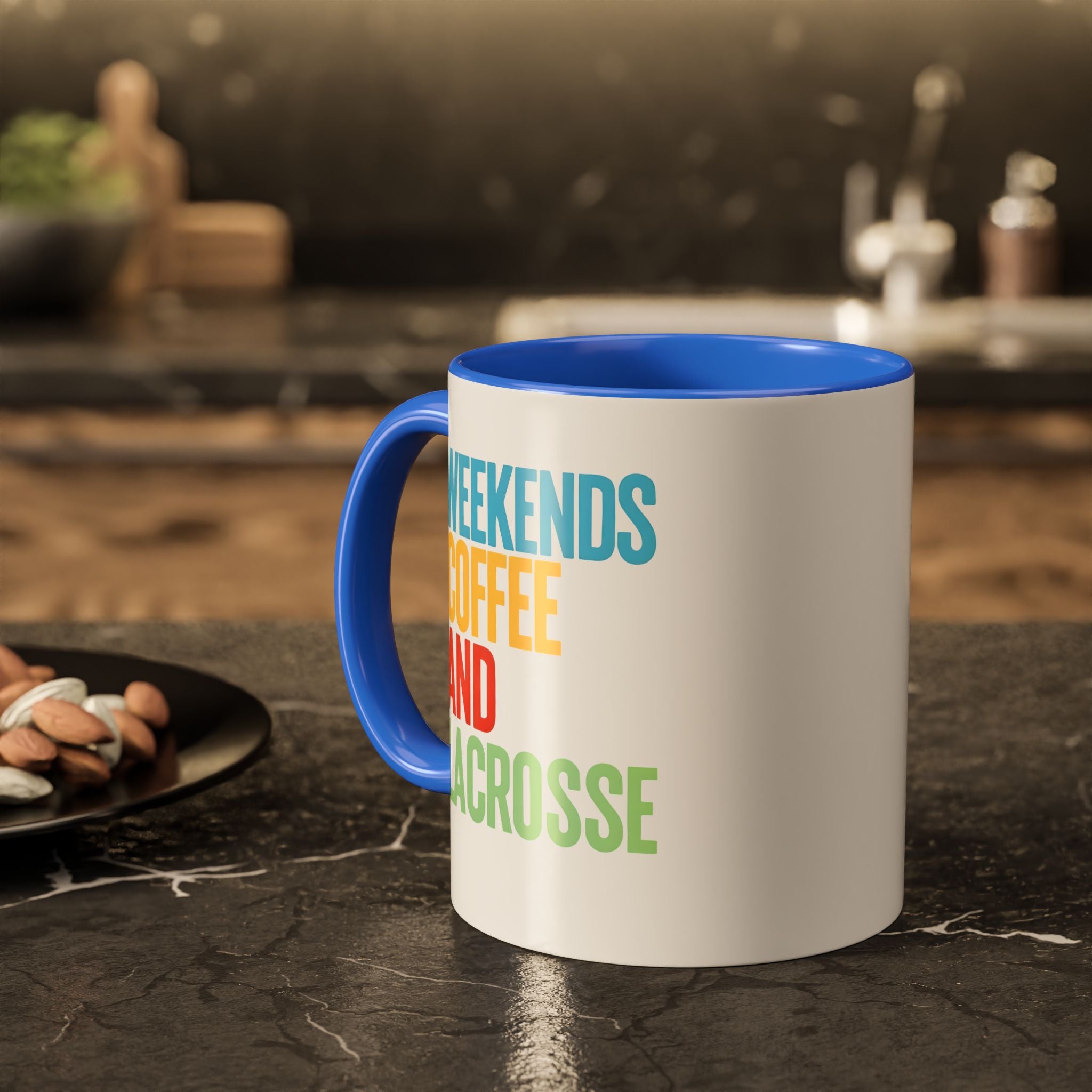 Weekends, Coffee, And, Lacrosse - Ceramic Coffee Mug (11oz)