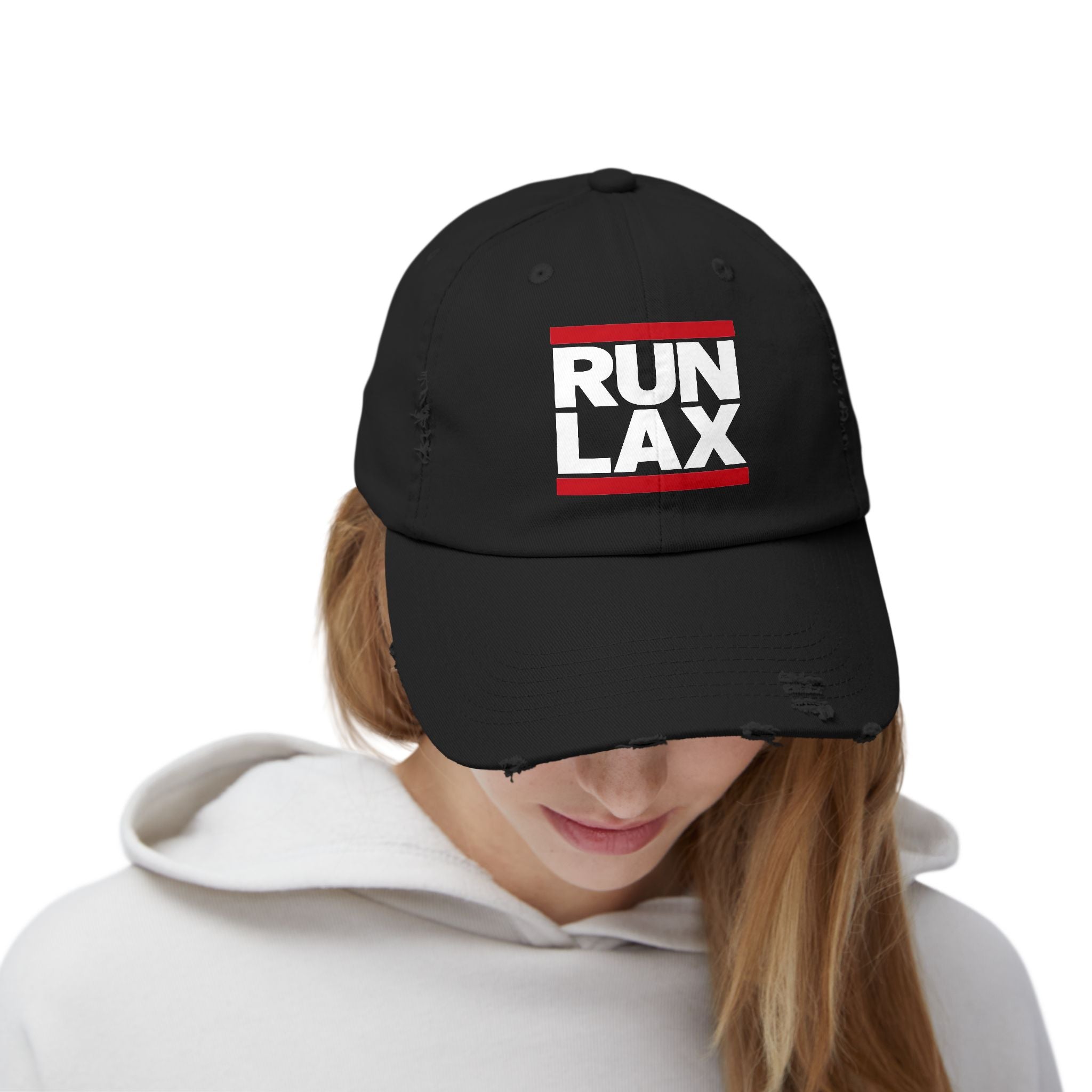 RUN LAX  — Distressed Cap