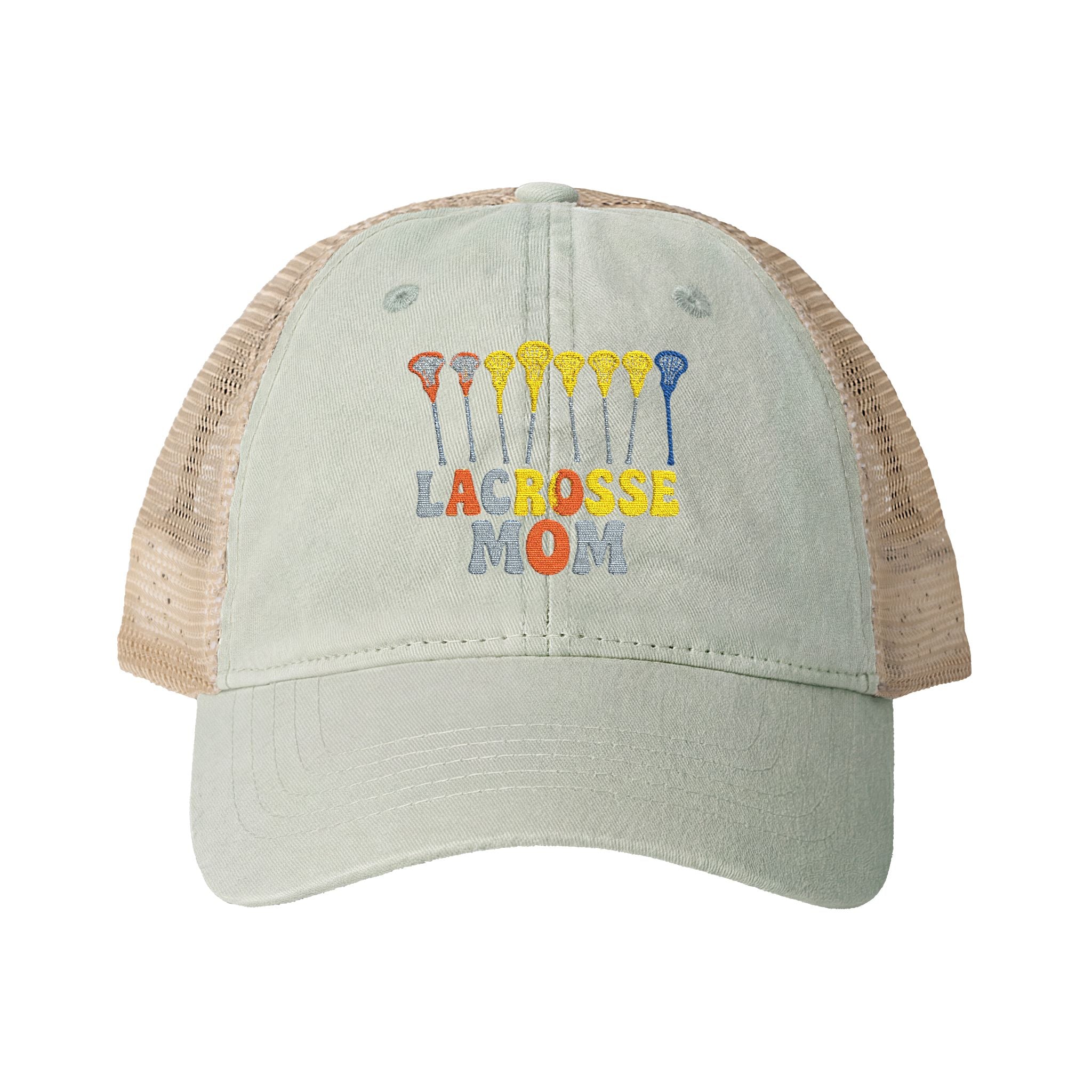 Lacrosse Mom - Women's Washed Mesh-Back Cap