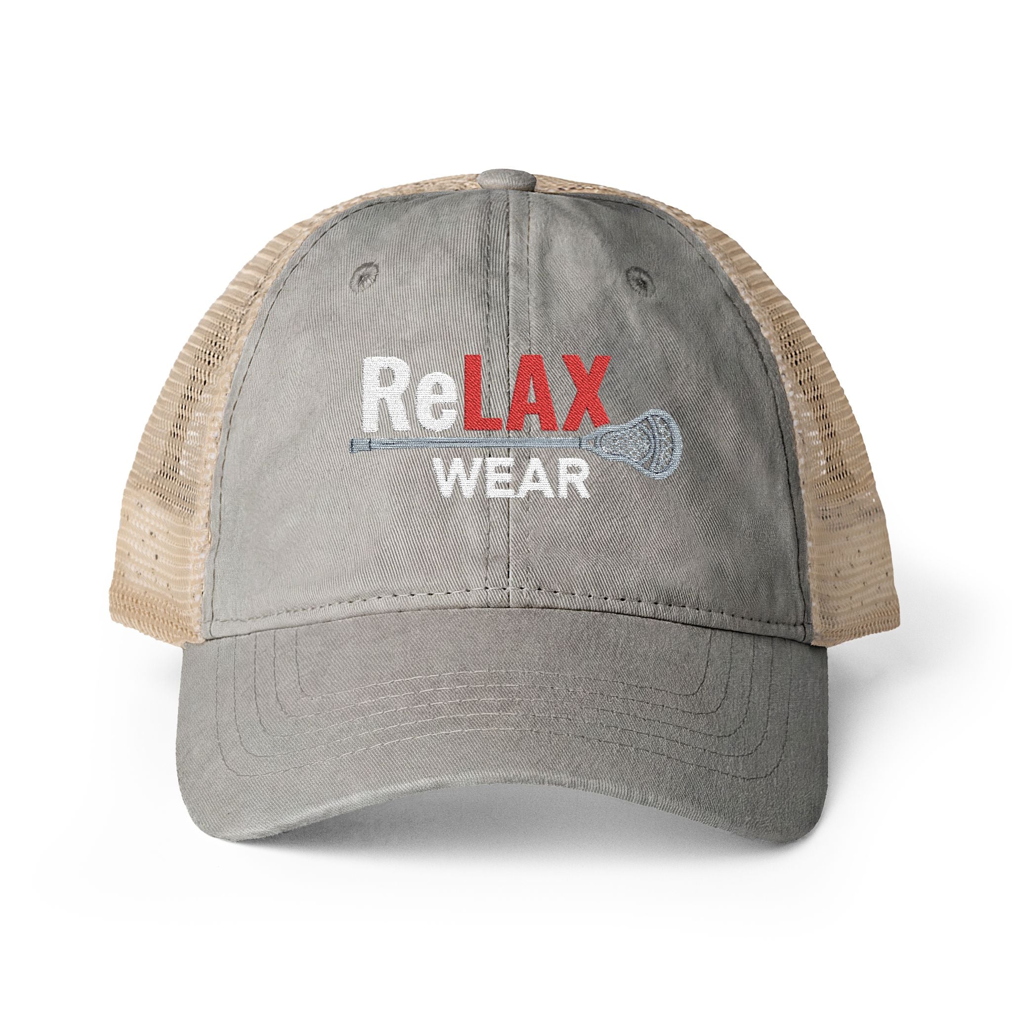 reLAX Wear Logo - Women's Washed Mesh-Back Cap