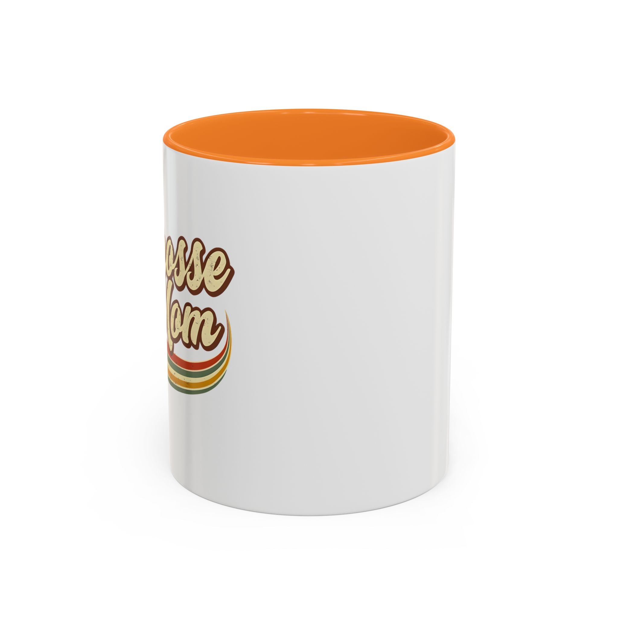 Retro Lacrosse Mom - Ceramic Coffee Mug (11oz)