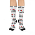 I  Heart LAX Moms - Cushioned Crew Socks