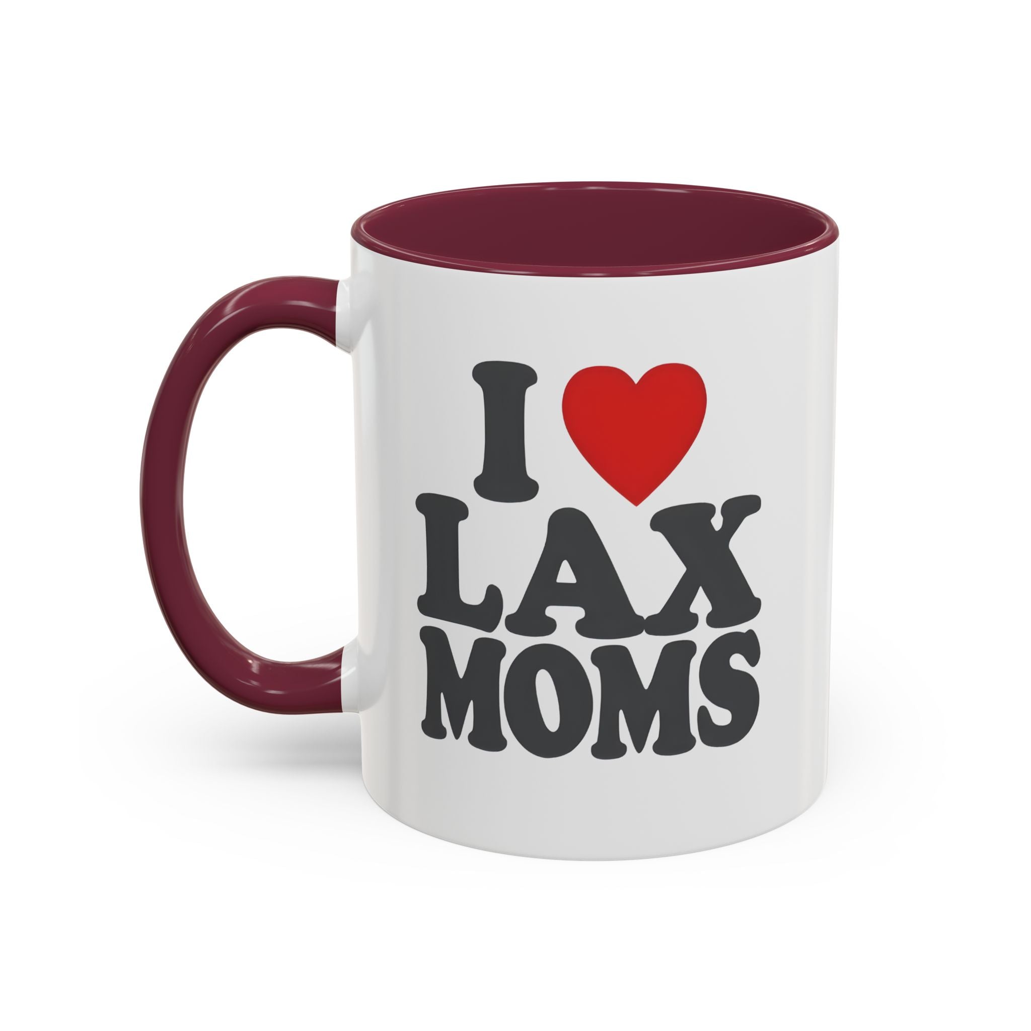 I Heart LAX Moms - Ceramic Coffee Mug (11 oz)
