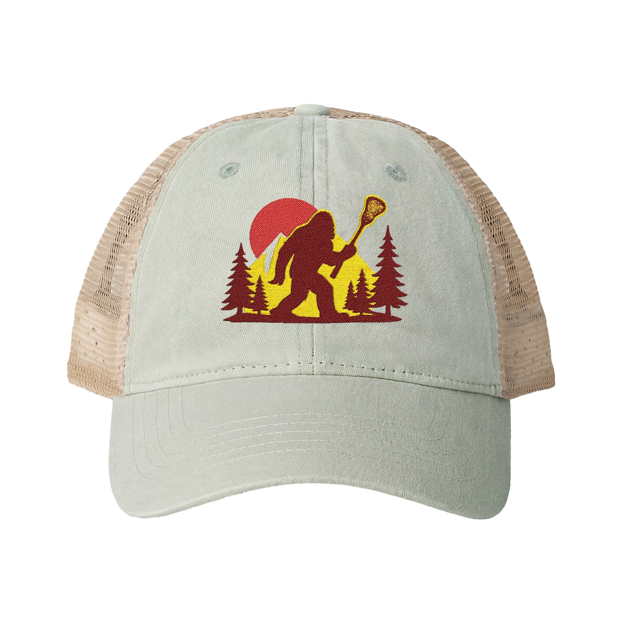Retro LAXsquatch - Women's Washed Mesh-Back Cap