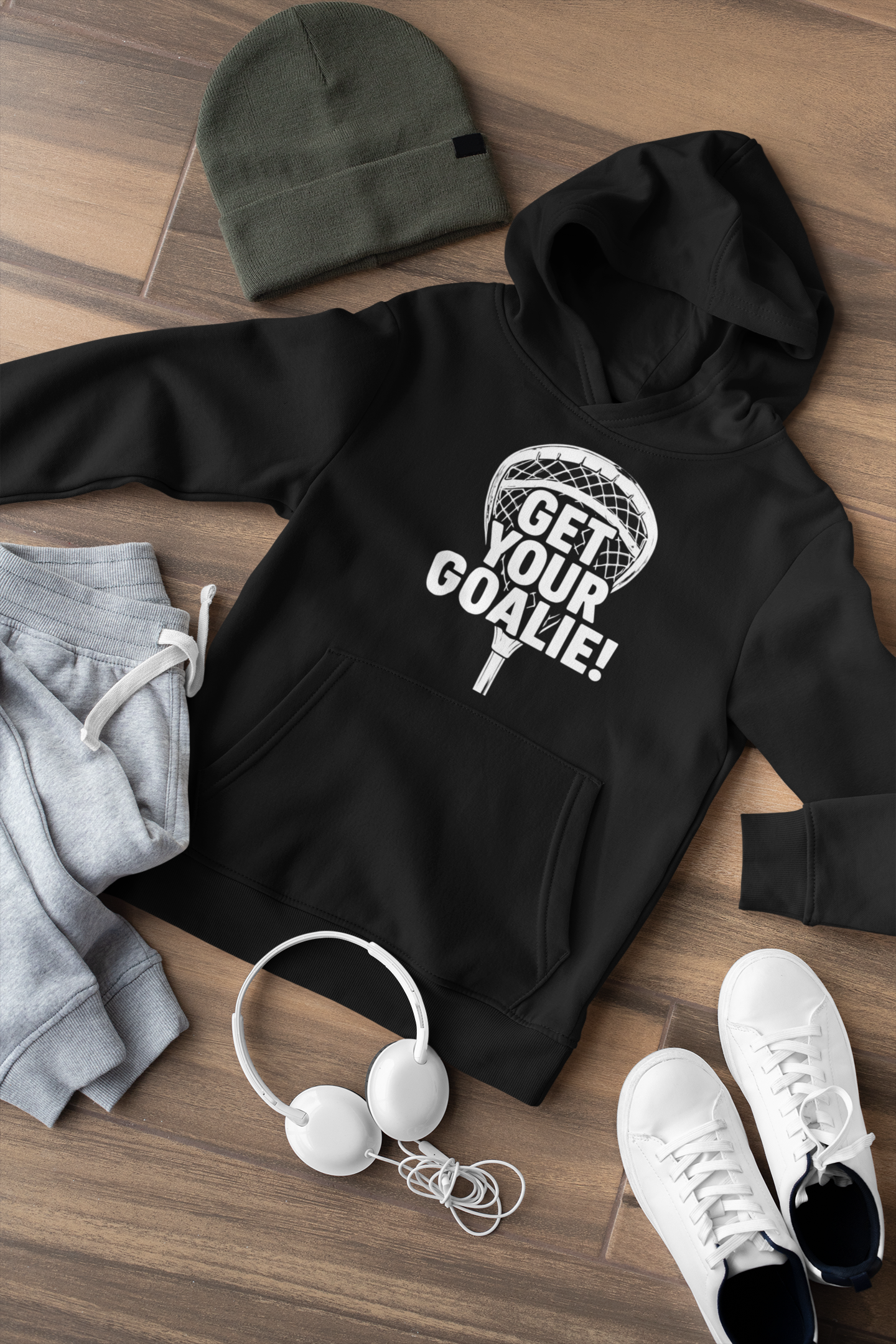 Get Your Goalie! — Hooded Youth Sweatshirt