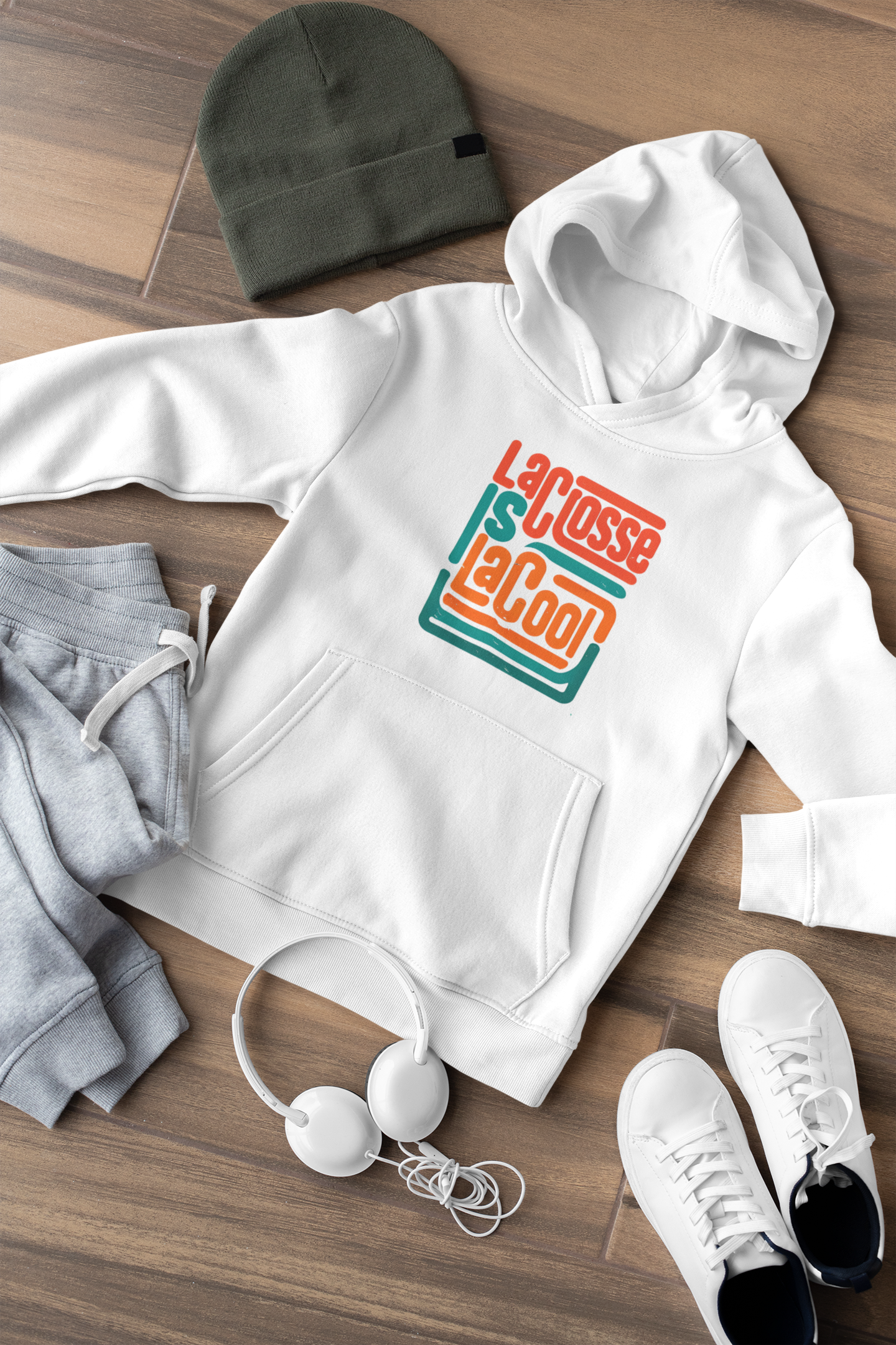 Lacrosse Is LaCool — Hooded Youth Sweatshirt
