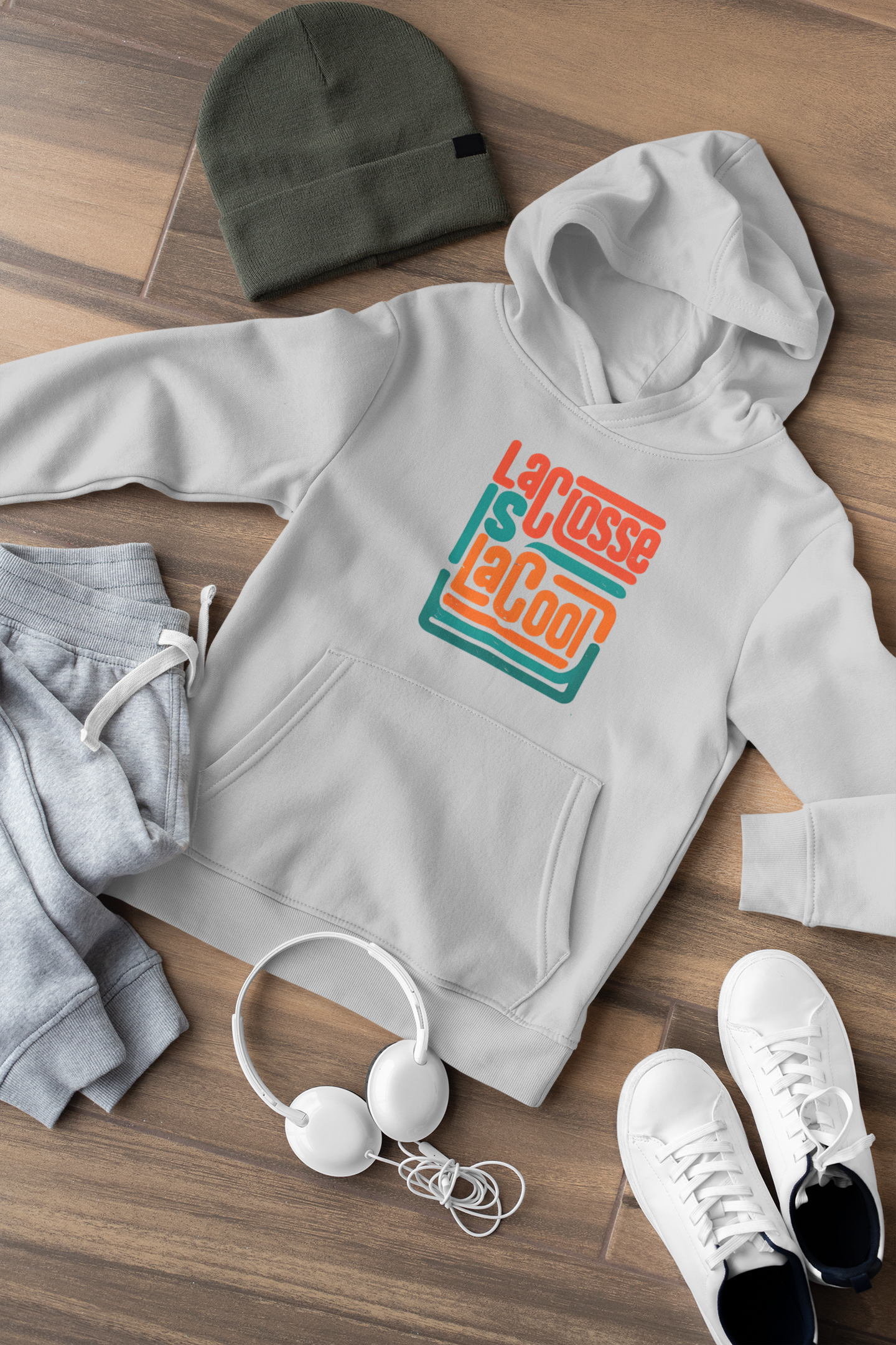 Lacrosse Is LaCool — Hooded Youth Sweatshirt