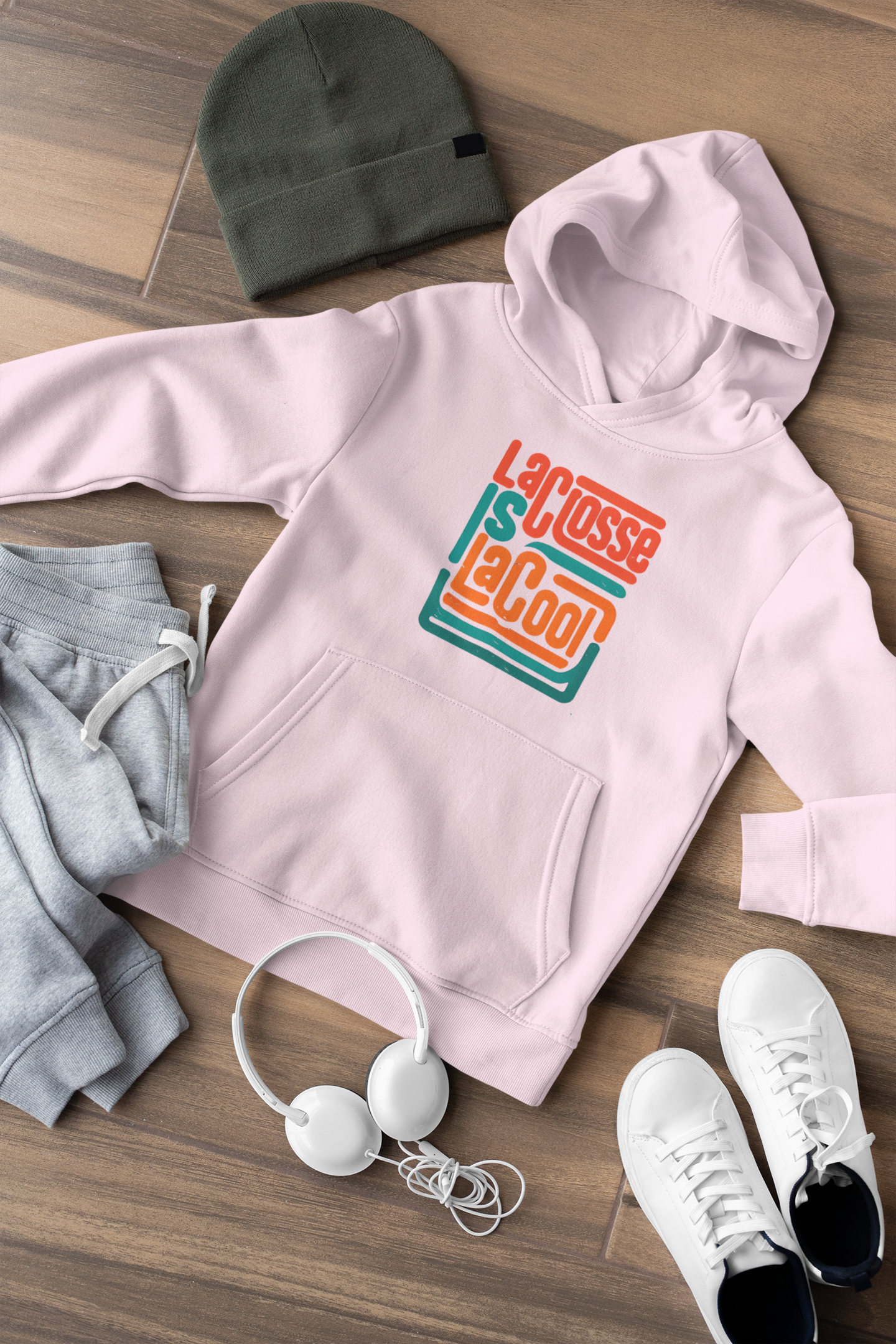 Lacrosse Is LaCool — Hooded Youth Sweatshirt