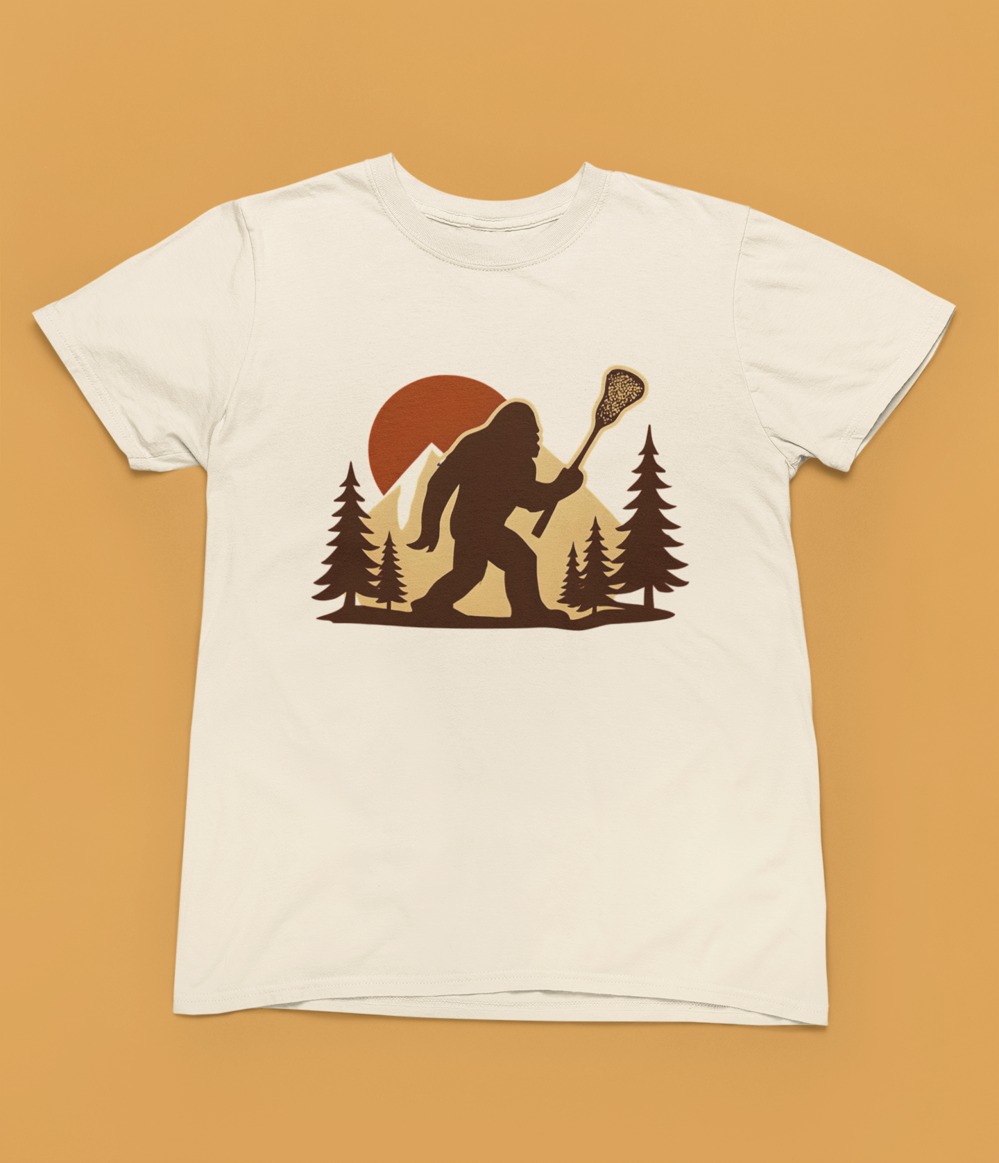 Retro LAXsquatch- Unisex Adult Tee