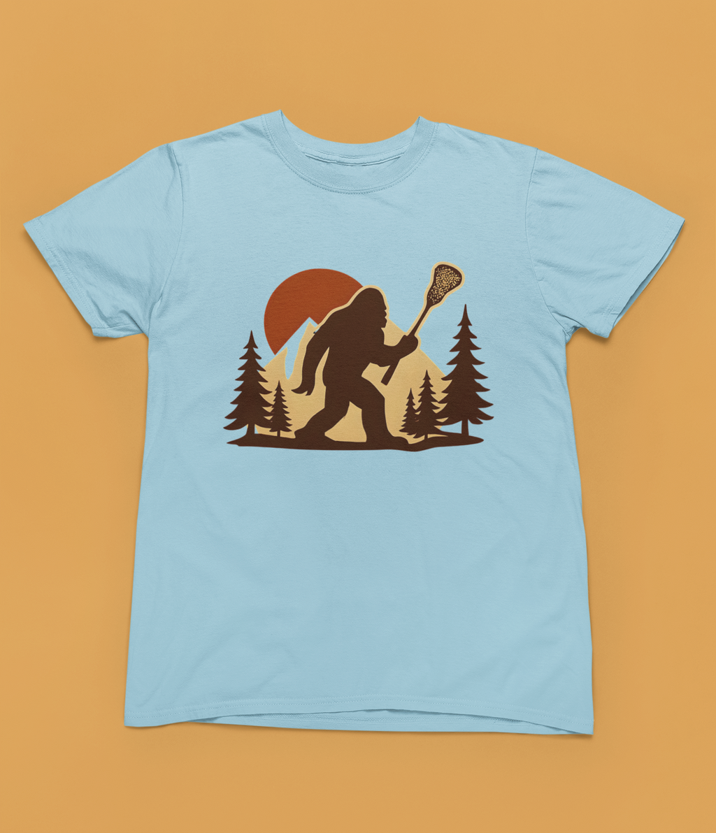 Retro LAXsquatch- Unisex Adult Tee
