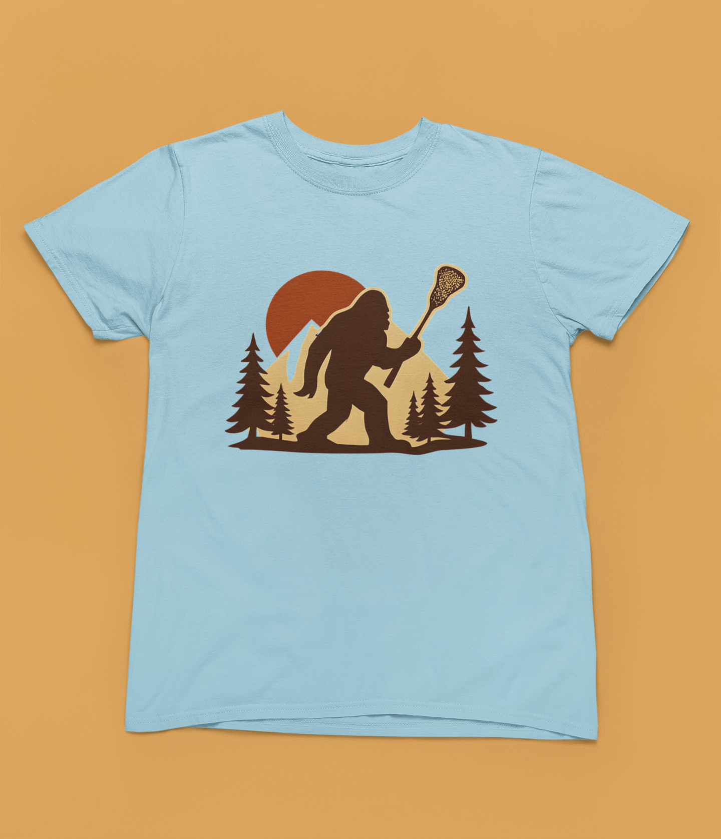 Retro LAXsquatch- Unisex Adult Tee