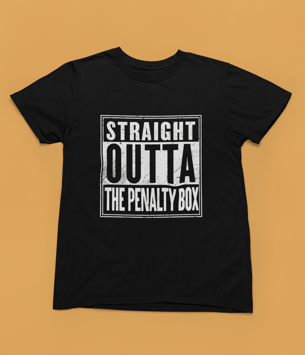 Straight Outta The Penalty Box — Unisex Adult Tee
