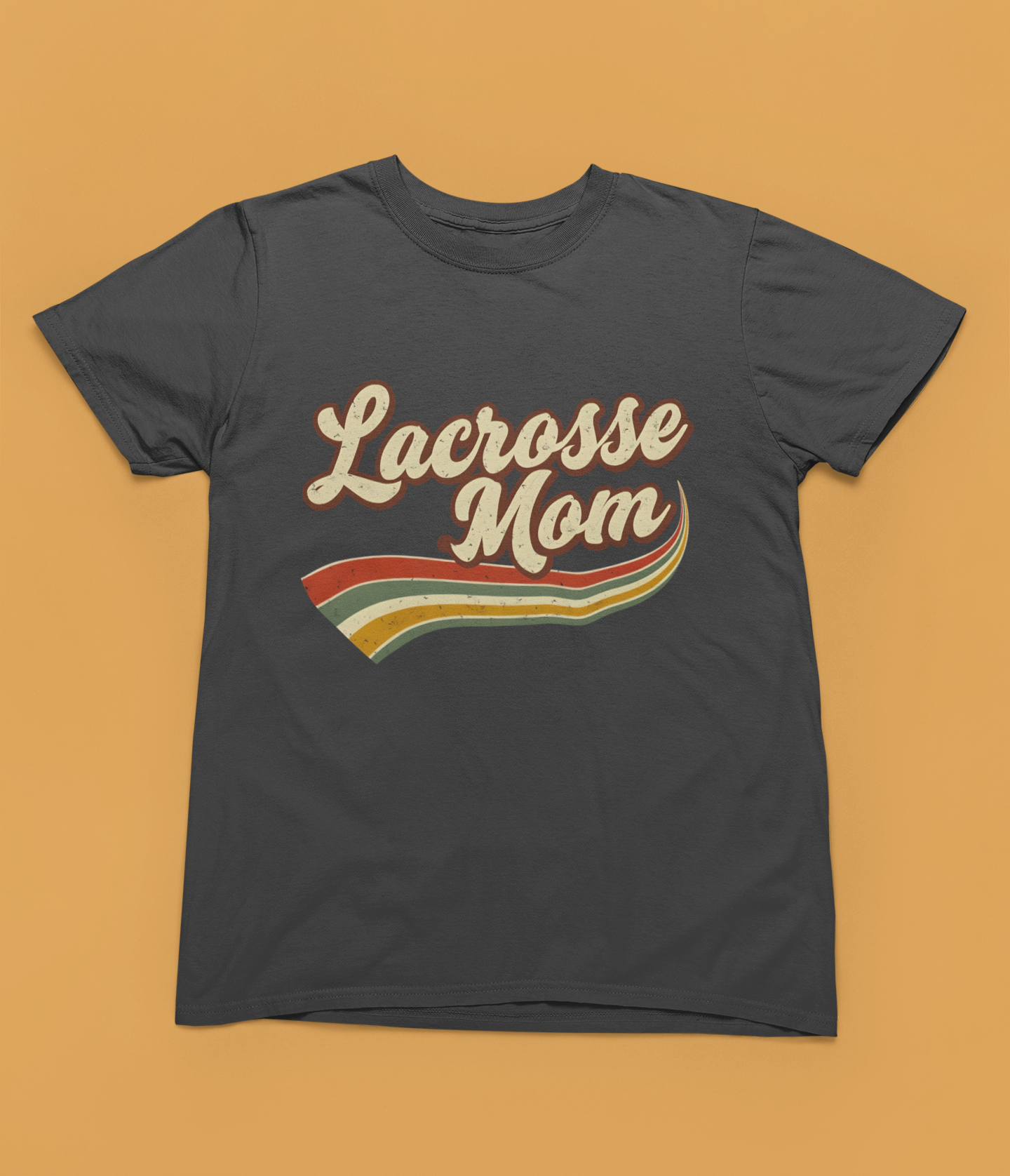 Lacrosse Mom Retro — Adult Tee