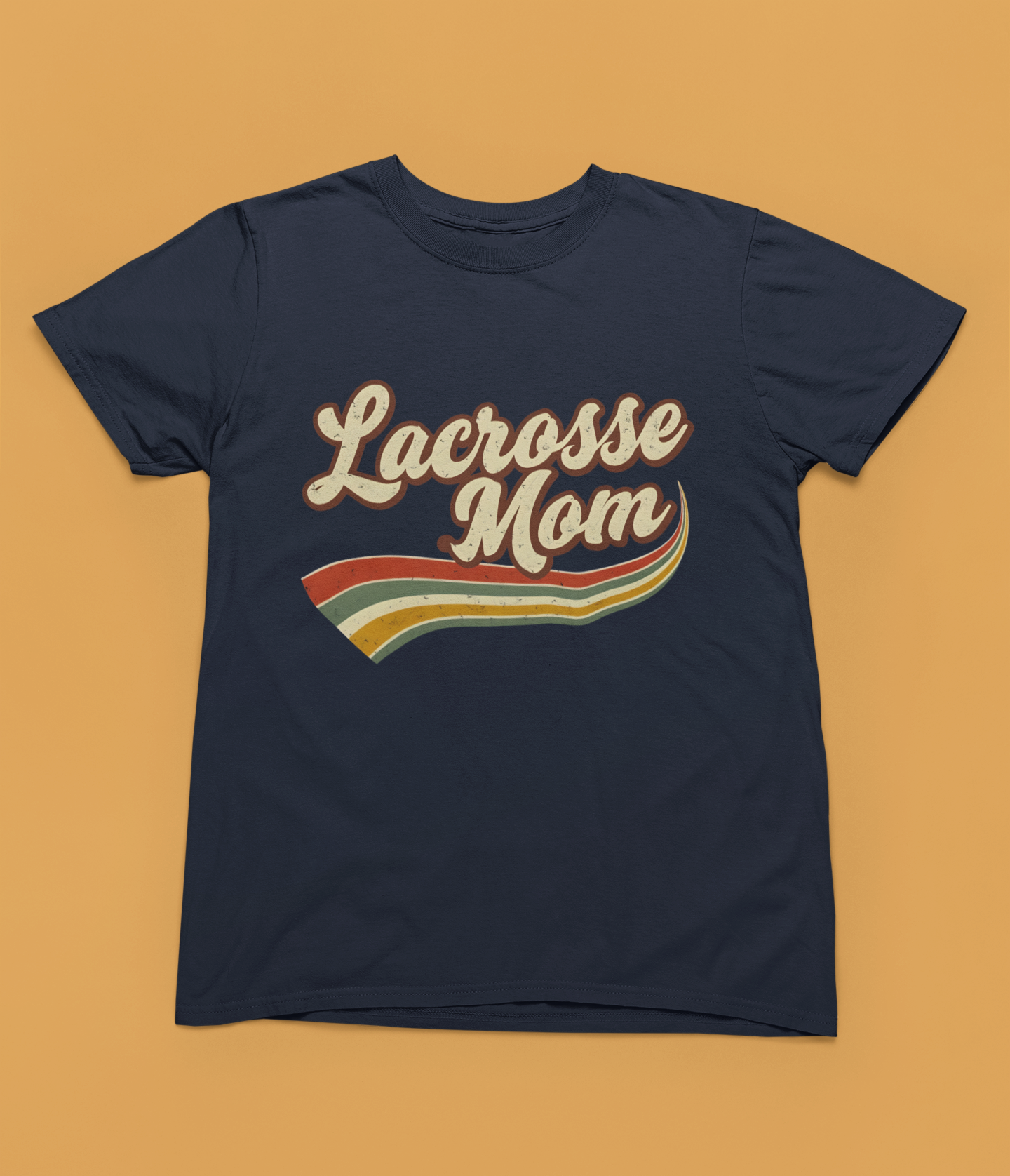 Lacrosse Mom Retro — Adult Tee