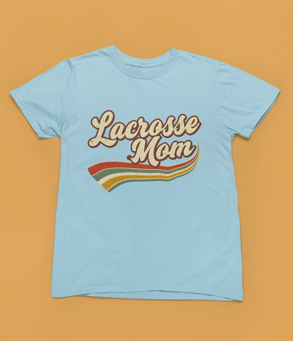 Lacrosse Mom Retro — Adult Tee
