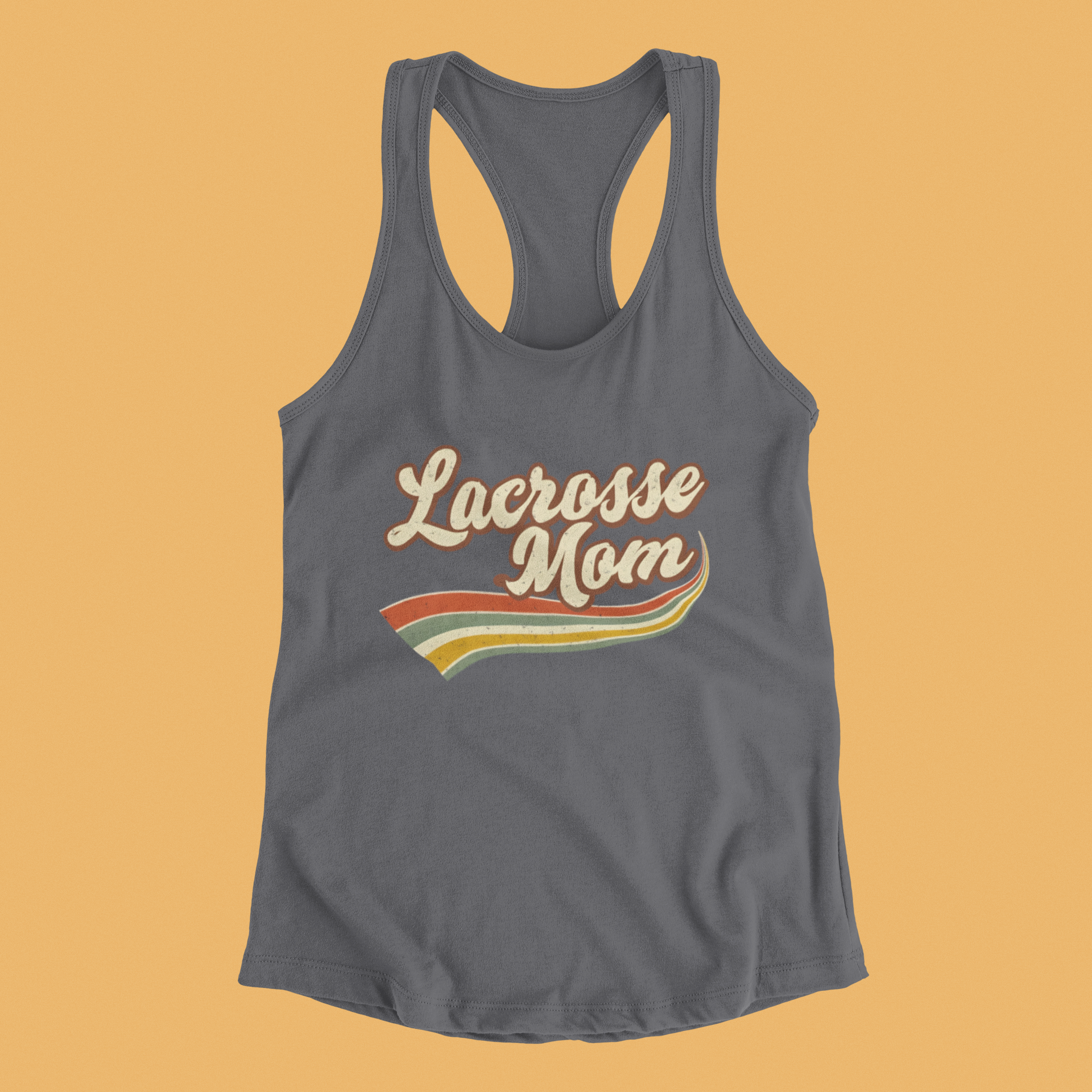Vintage Lacrosse Mom - Racerback Tank