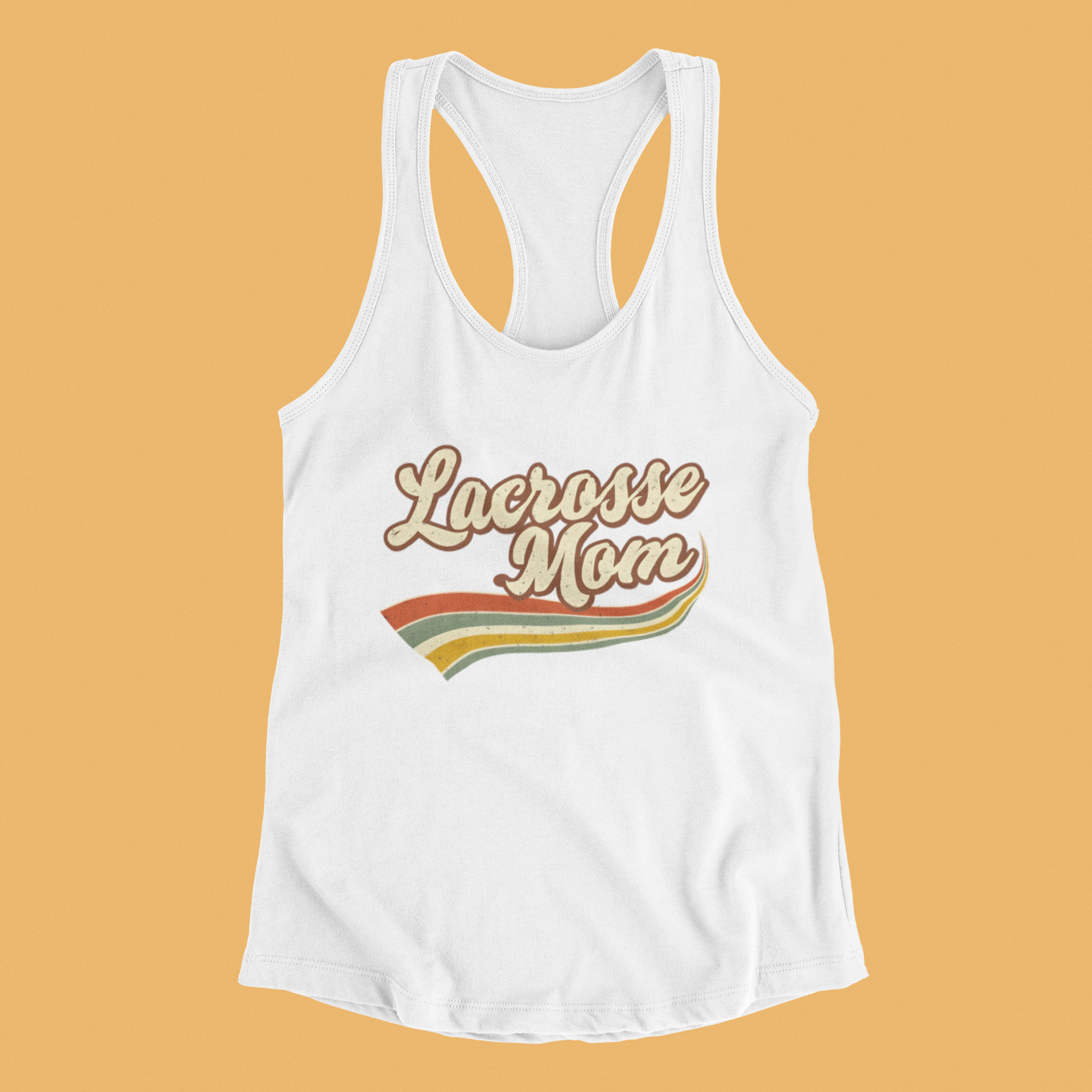 Vintage Lacrosse Mom - Racerback Tank