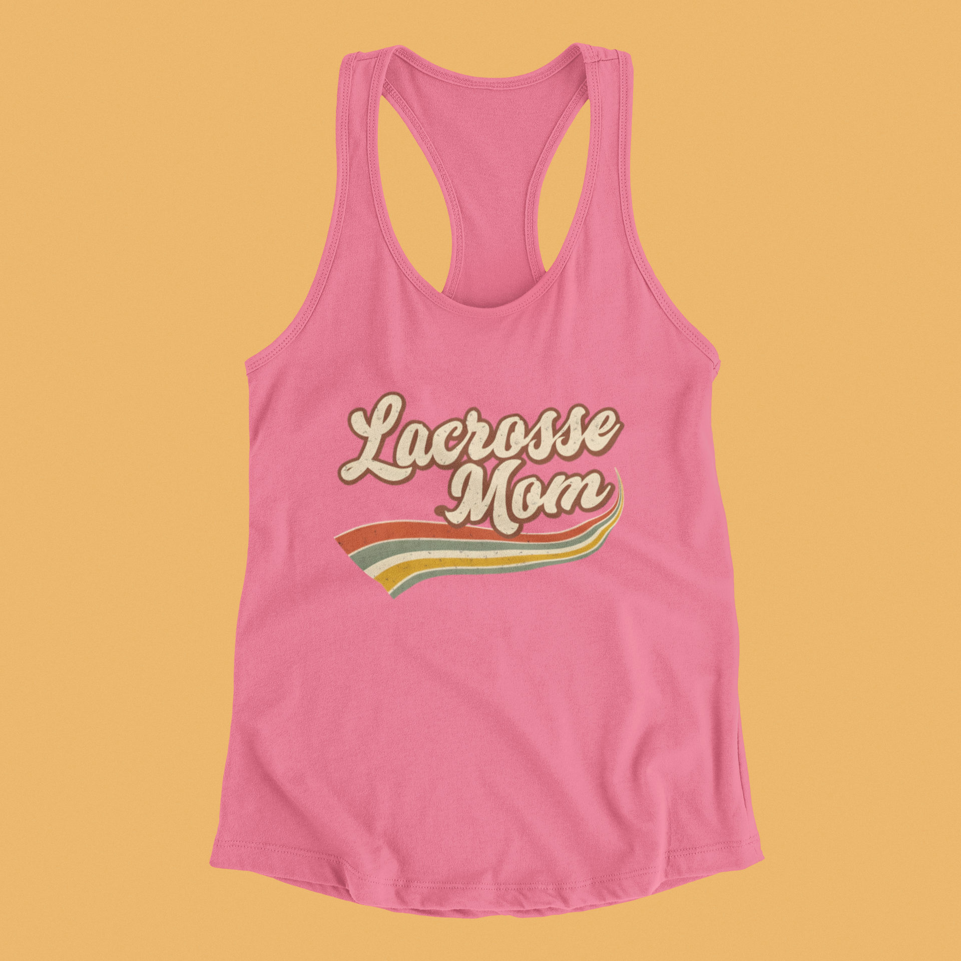 Vintage Lacrosse Mom - Racerback Tank
