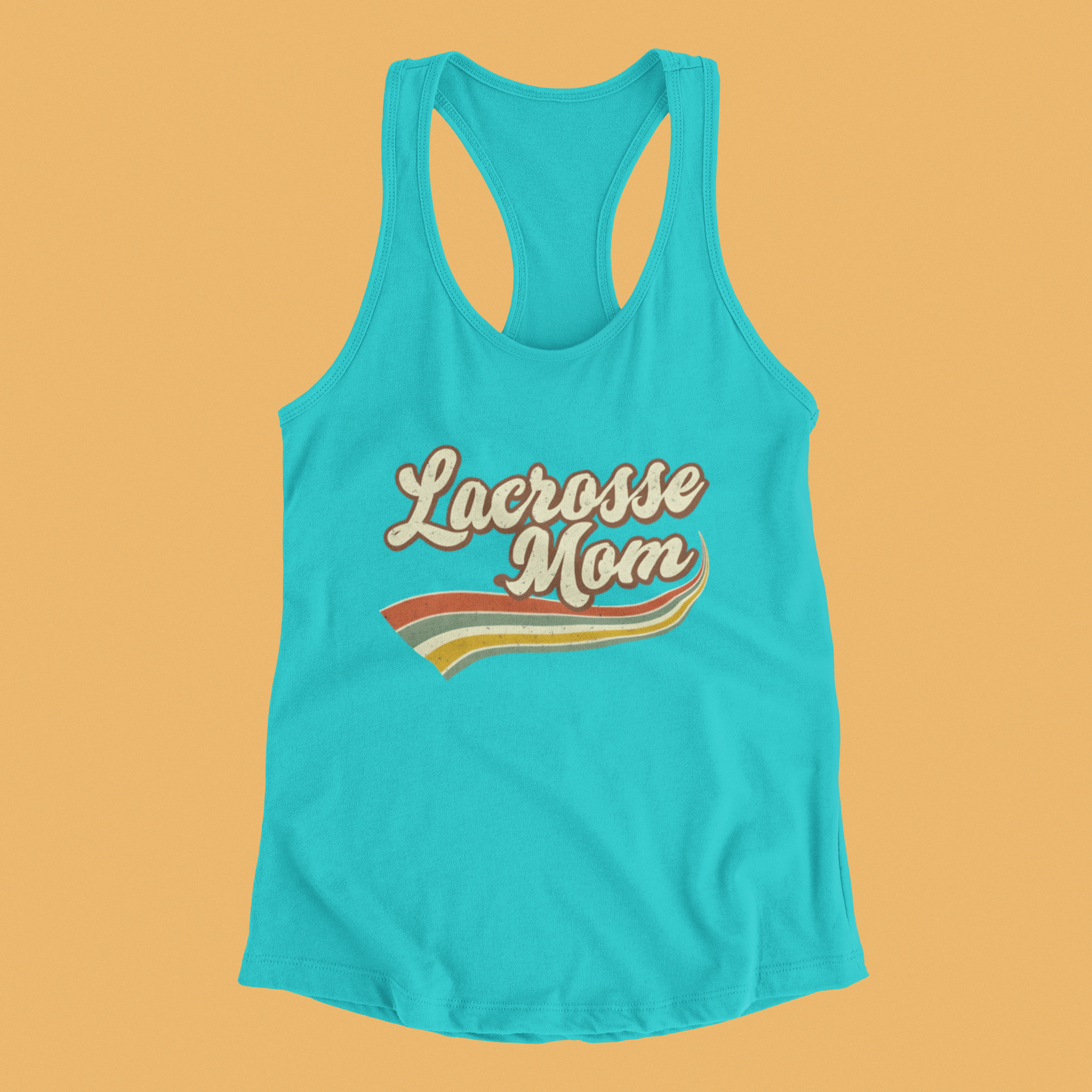 Vintage Lacrosse Mom - Racerback Tank