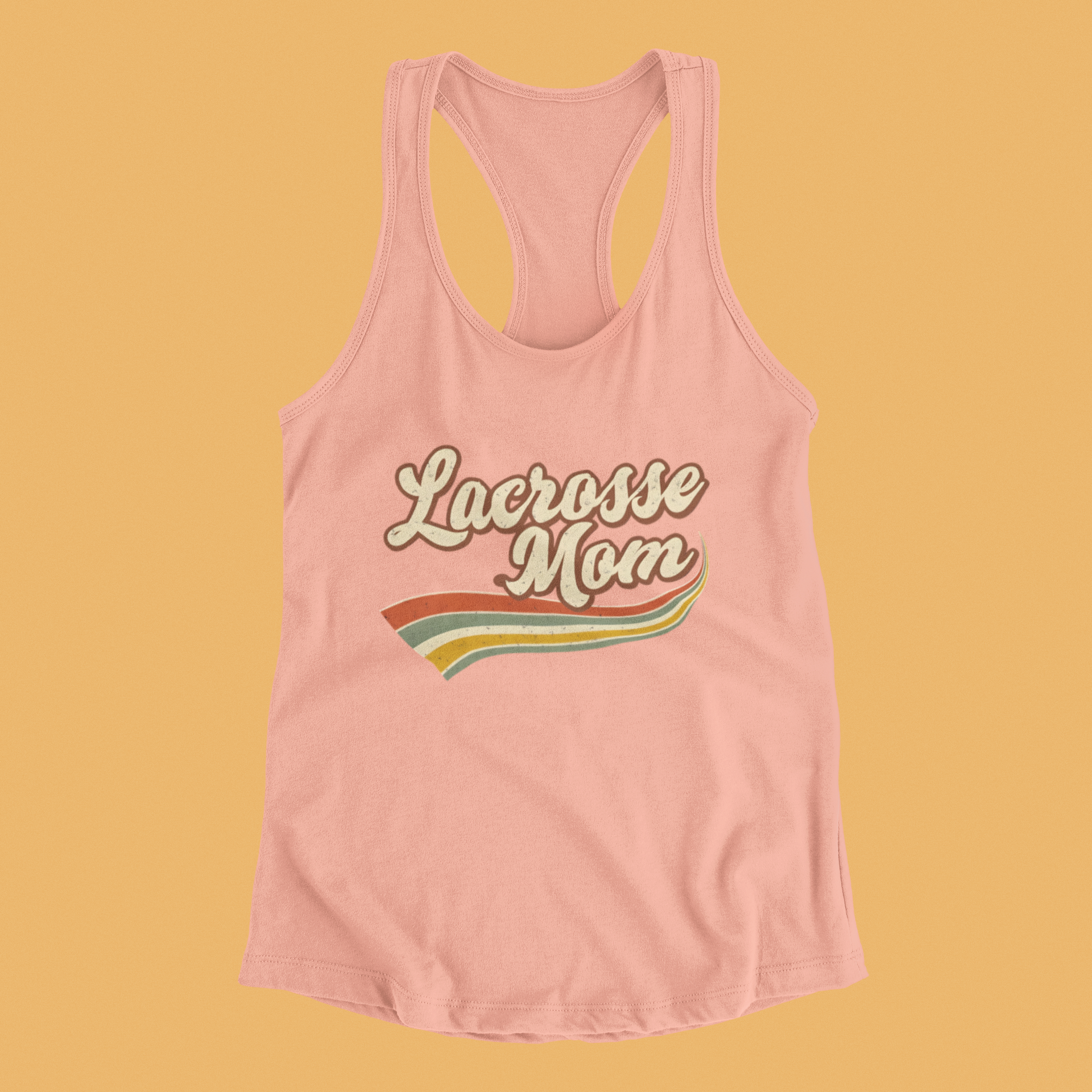 Vintage Lacrosse Mom - Racerback Tank