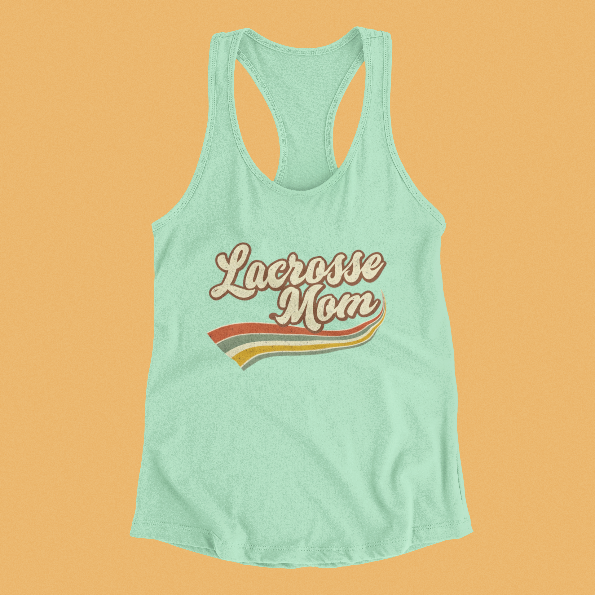 Vintage Lacrosse Mom - Racerback Tank