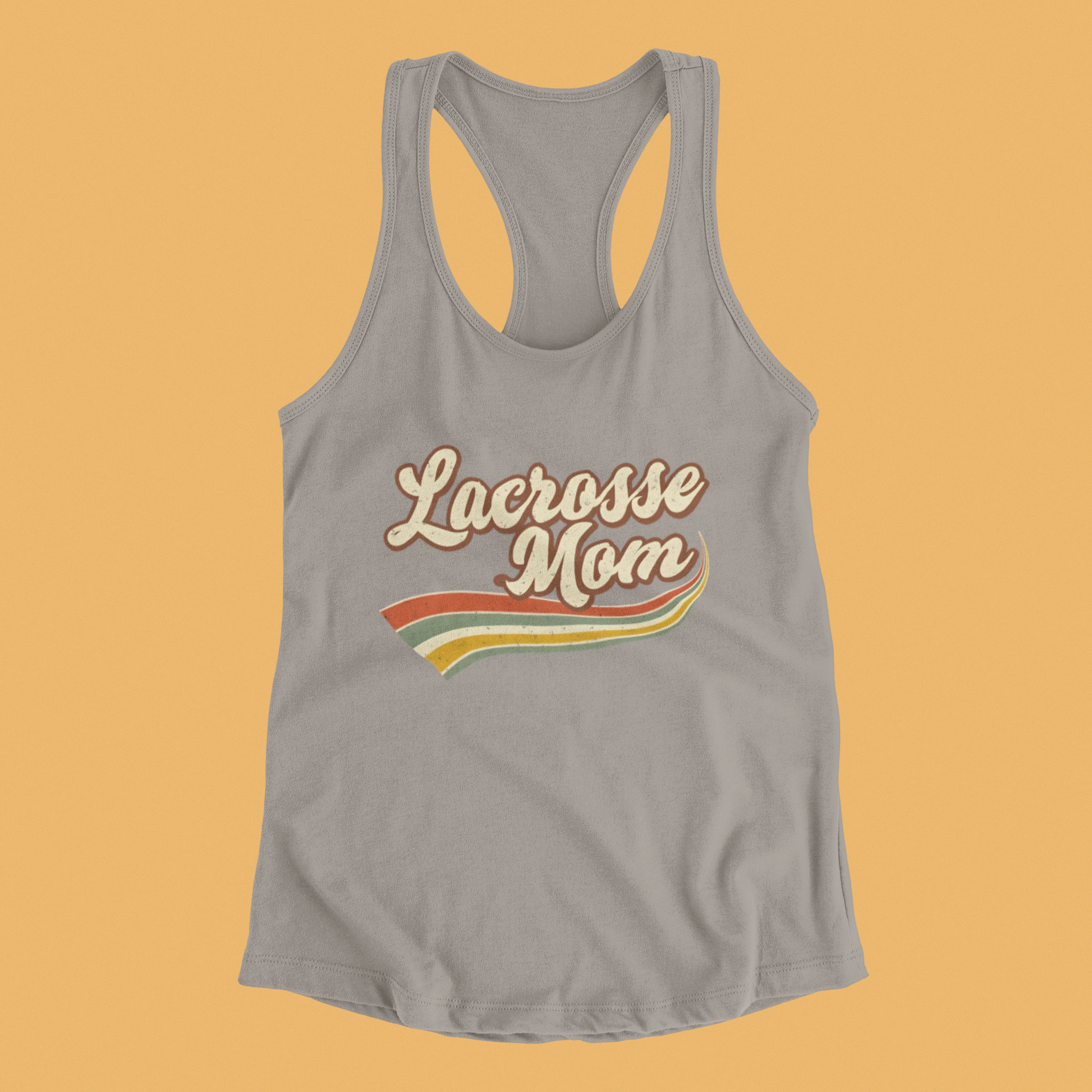 Vintage Lacrosse Mom - Racerback Tank
