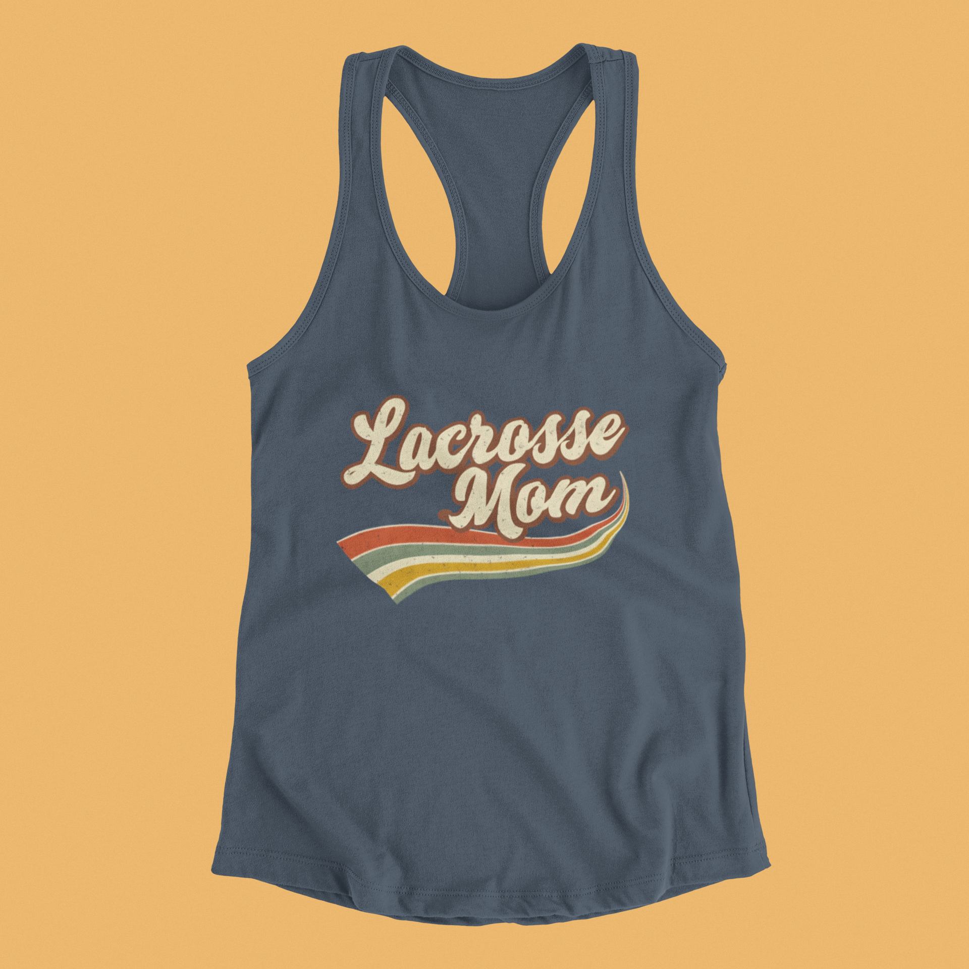 Vintage Lacrosse Mom - Racerback Tank
