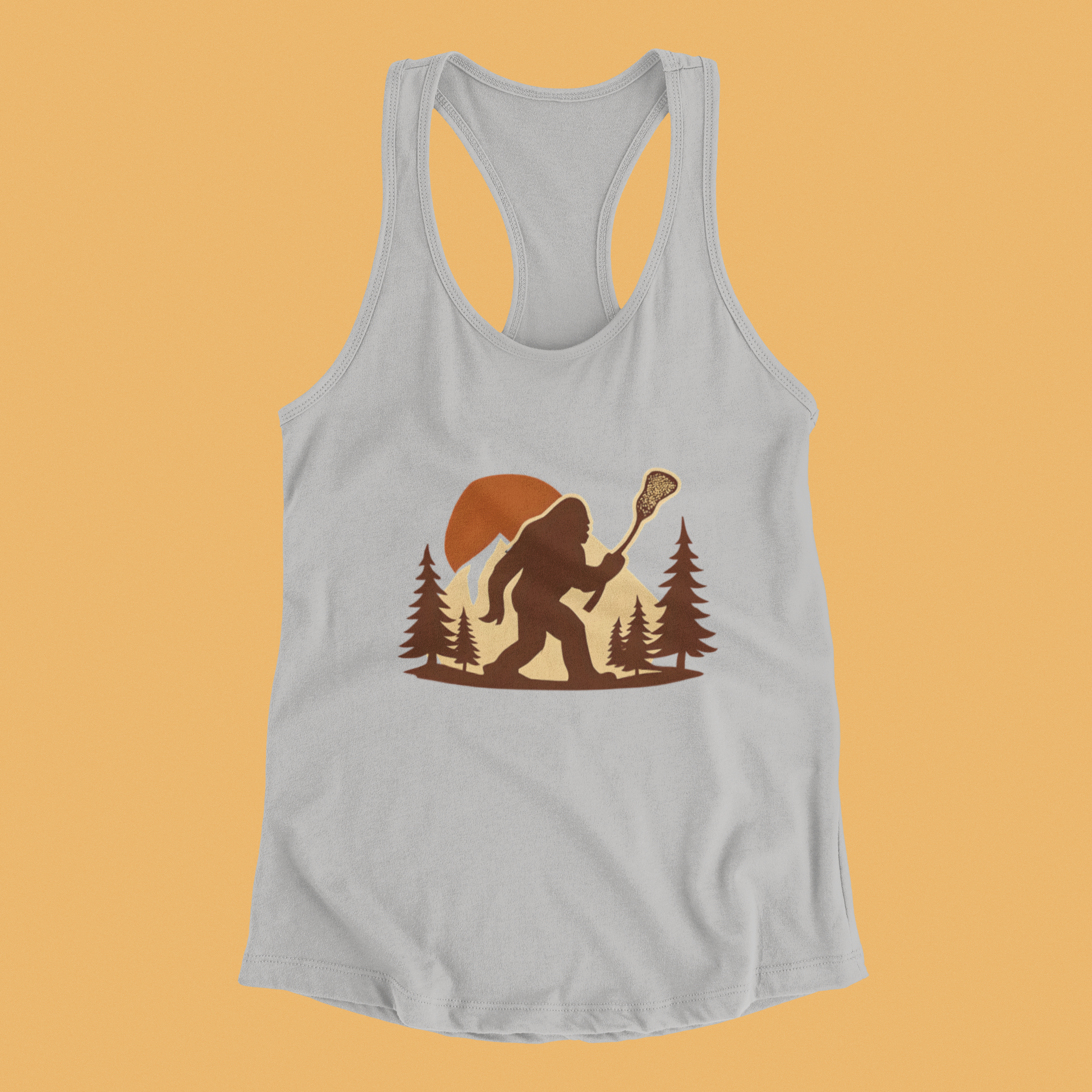 LAXsquatch- Racerback Tank