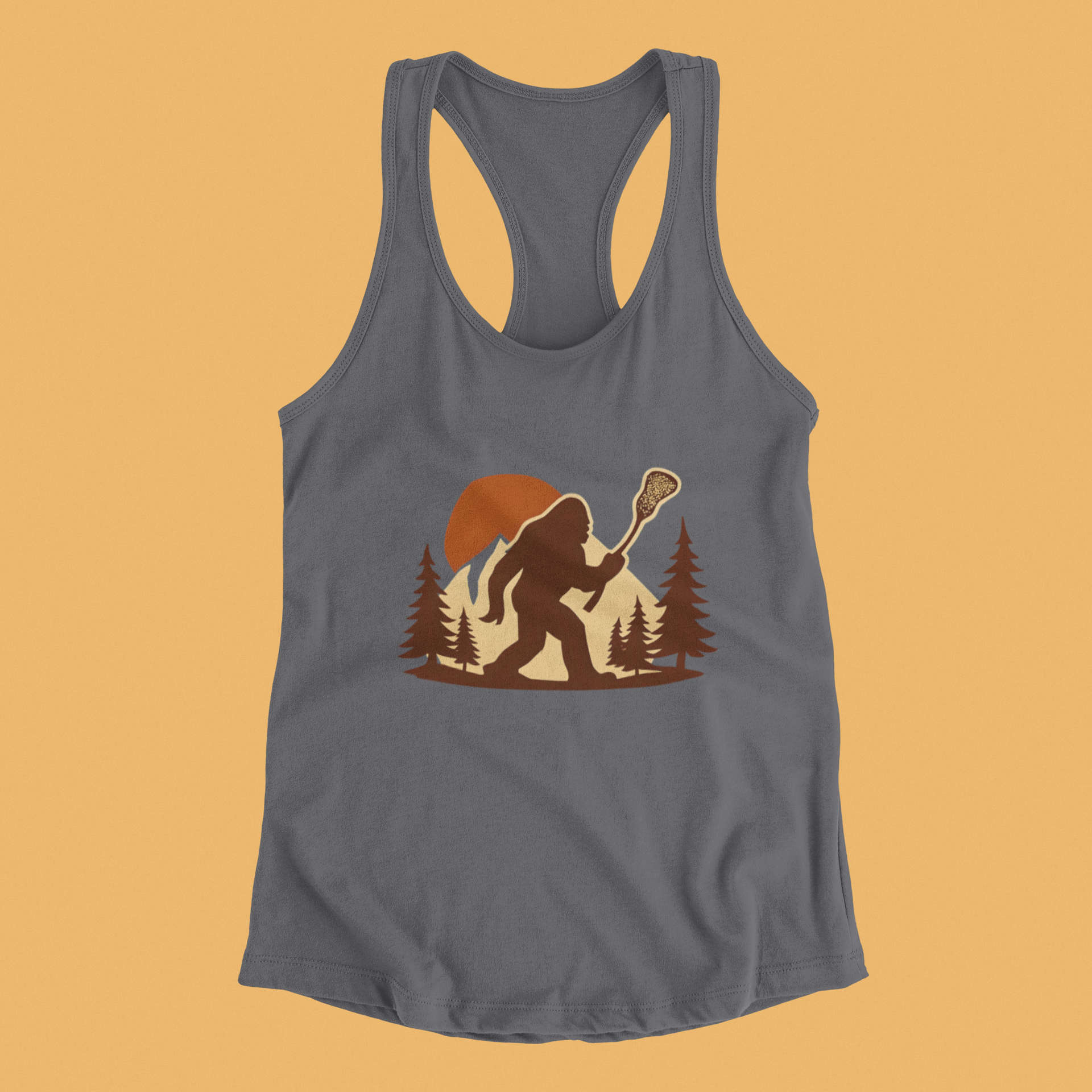 LAXsquatch- Racerback Tank