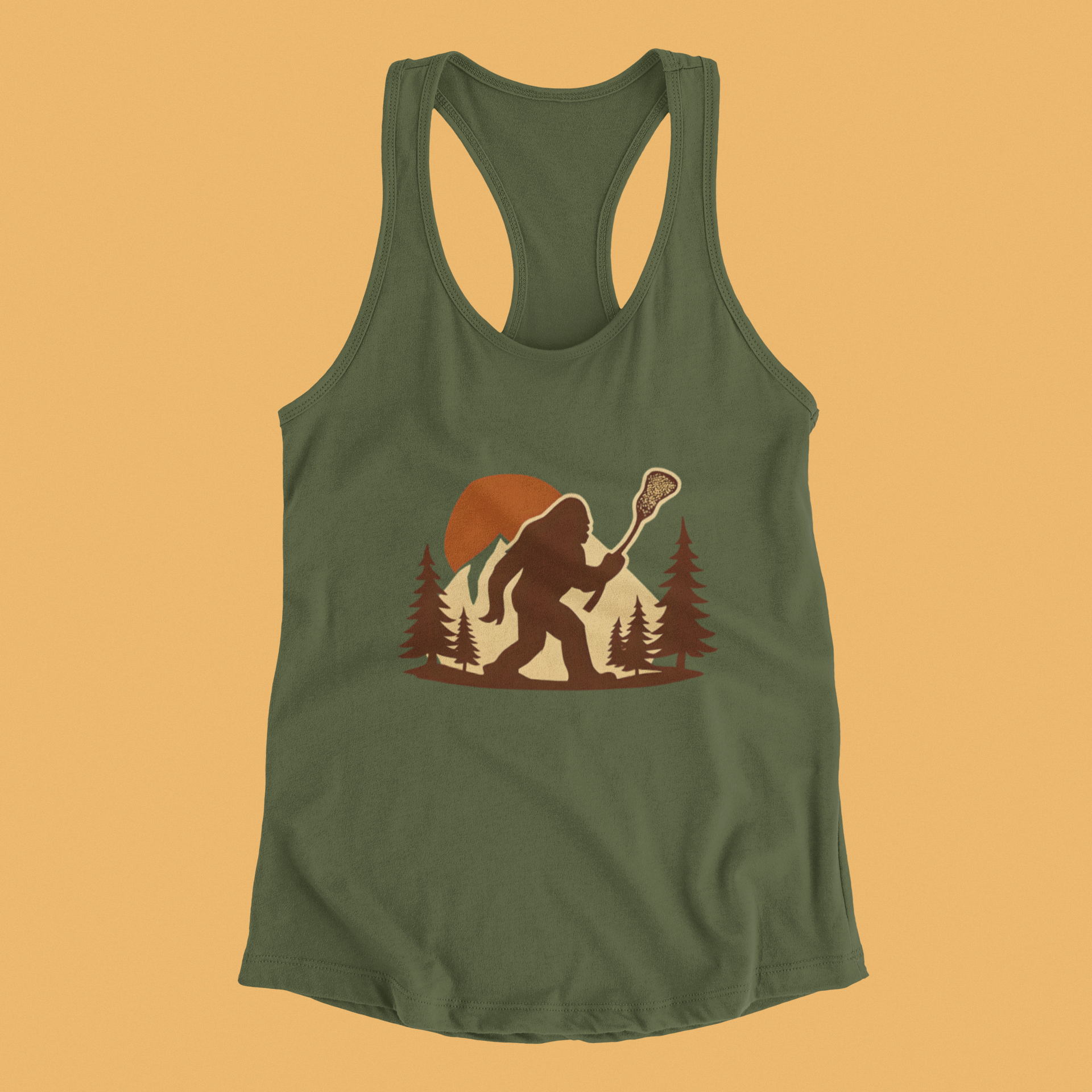 LAXsquatch- Racerback Tank