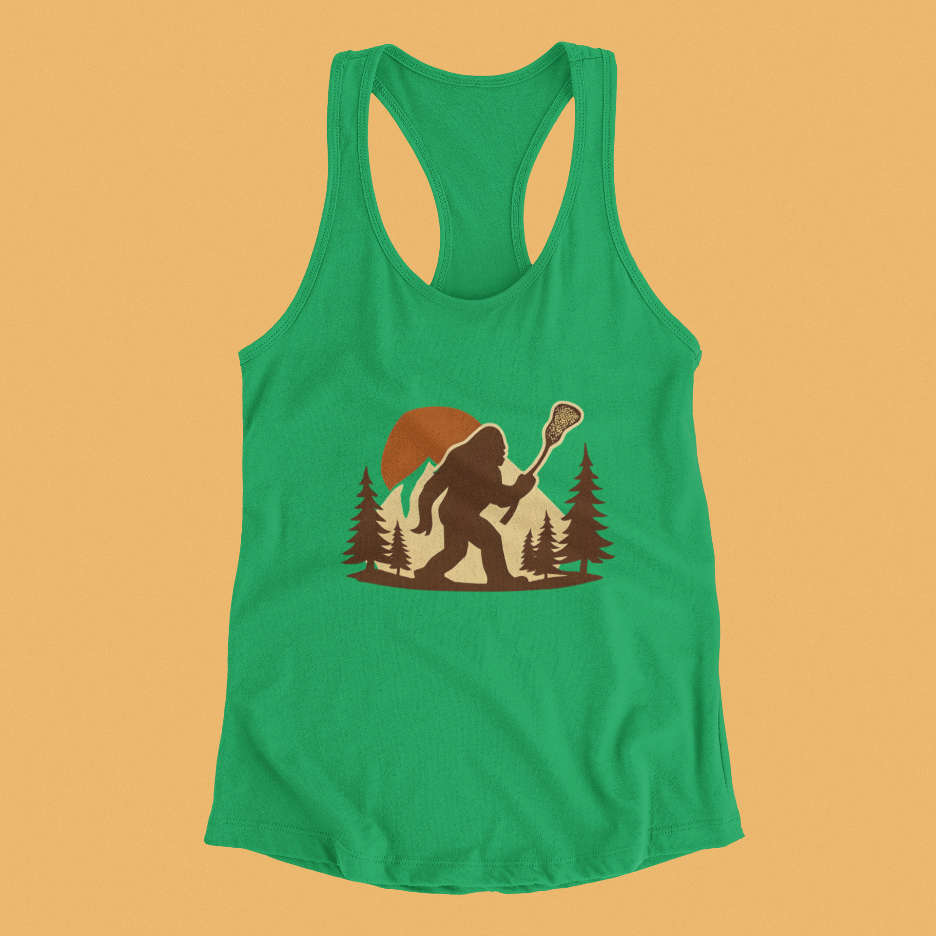LAXsquatch- Racerback Tank