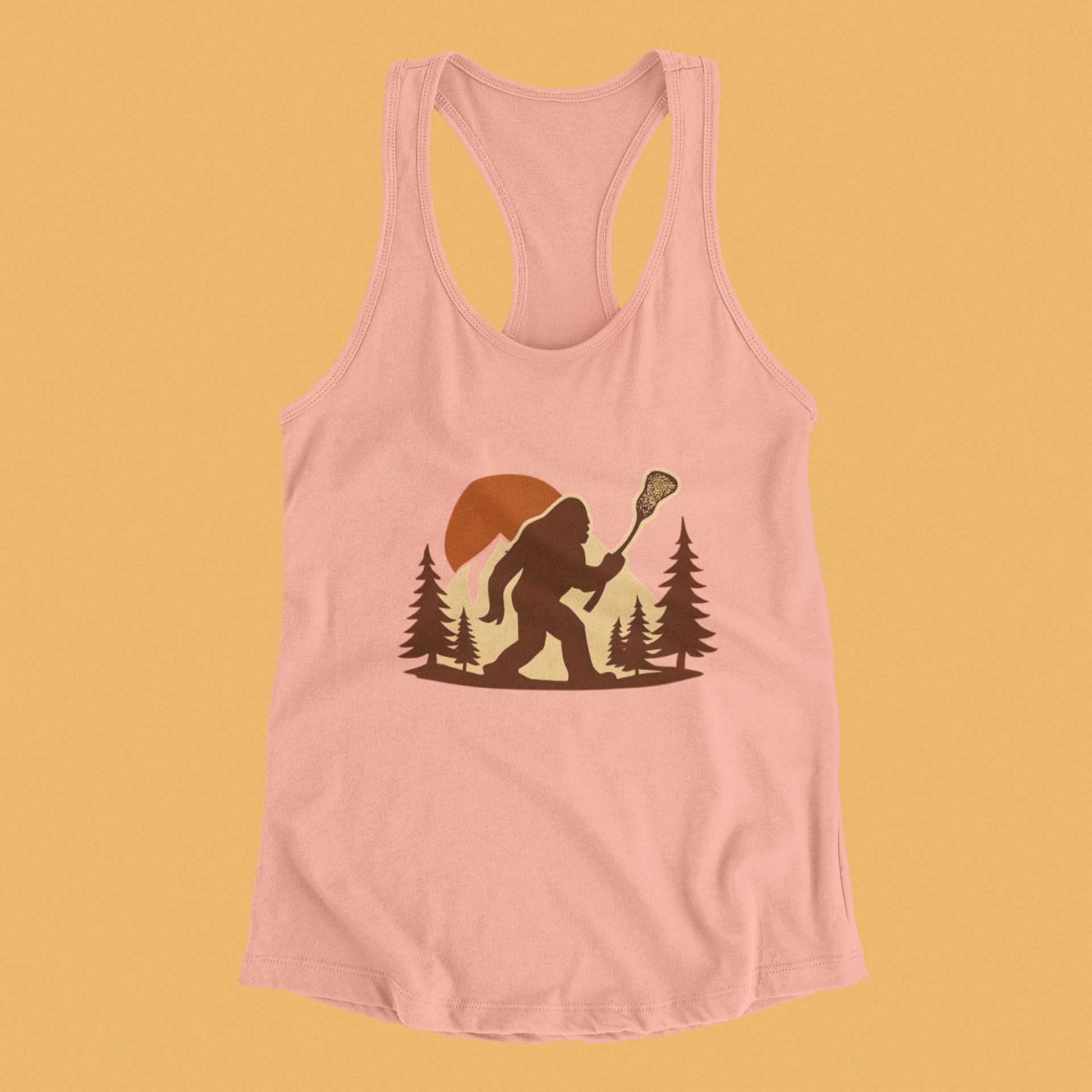 LAXsquatch- Racerback Tank