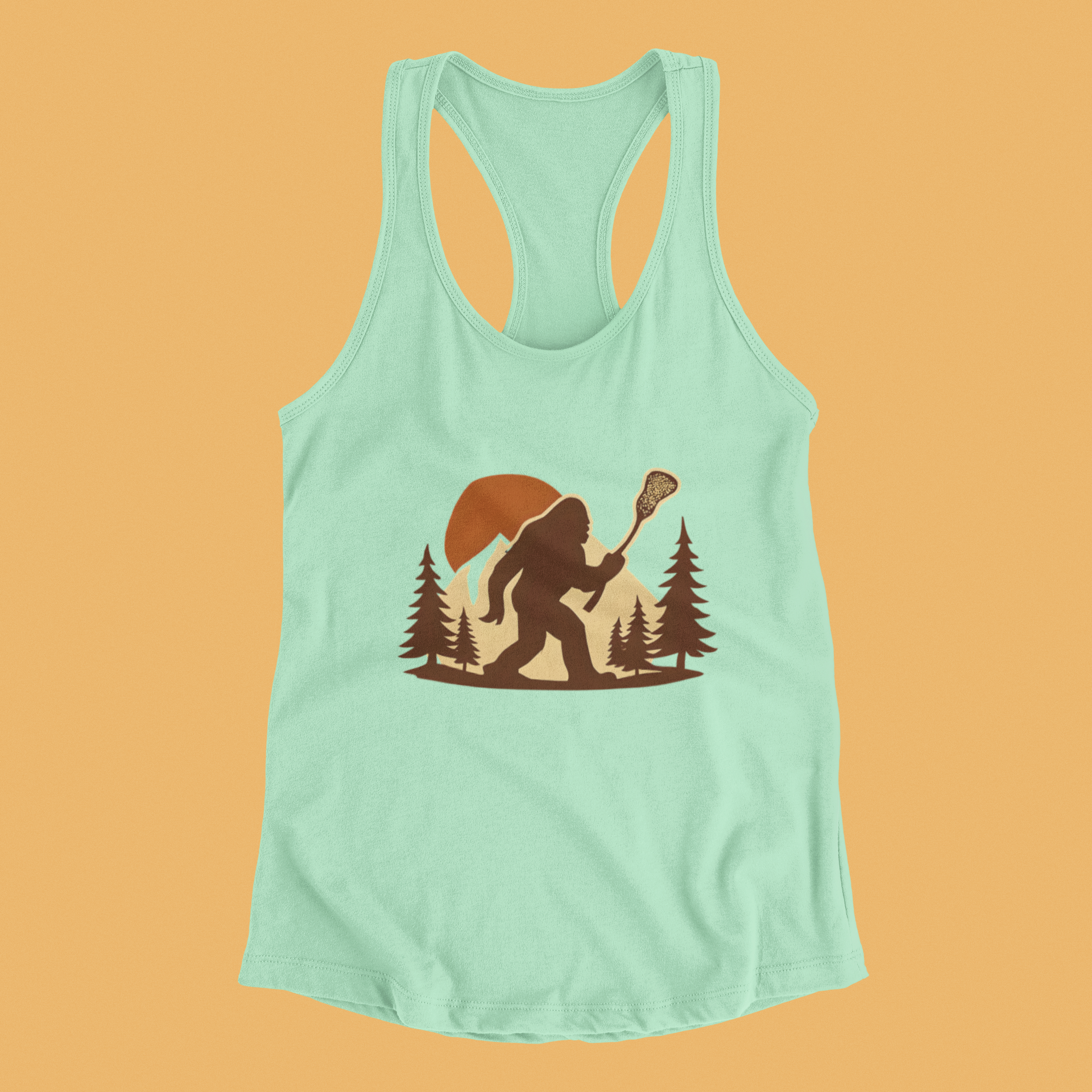 LAXsquatch- Racerback Tank