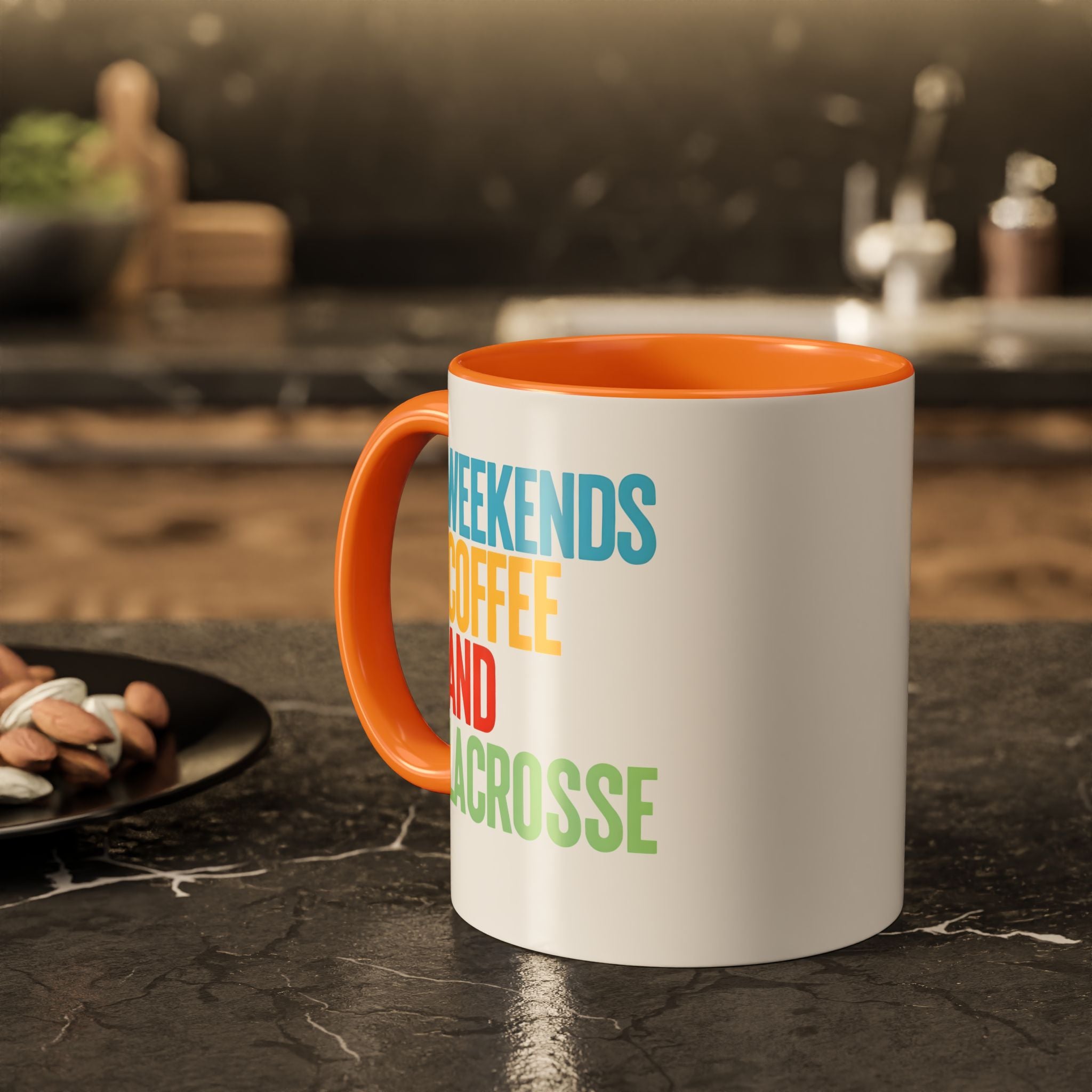 Weekends, Coffee, And, Lacrosse - Ceramic Coffee Mug (11oz)