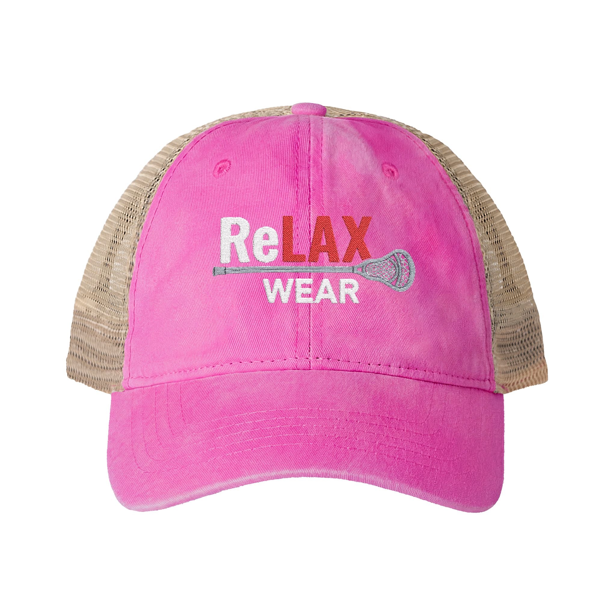 reLAX Wear Logo - Women's Washed Mesh-Back Cap