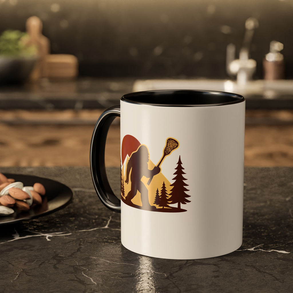 Retro LAXsquatch - Ceramic Coffee Mug (11oz)