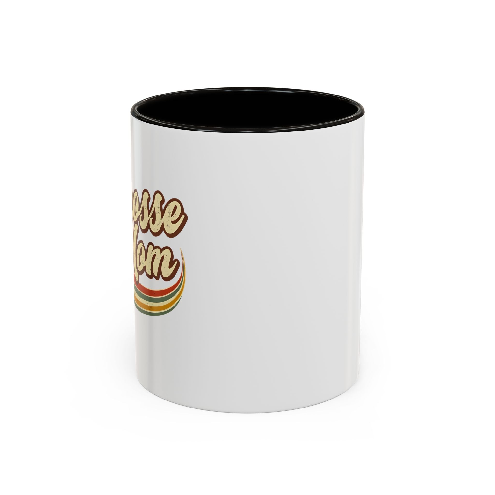 Retro Lacrosse Mom - Ceramic Coffee Mug (11oz)