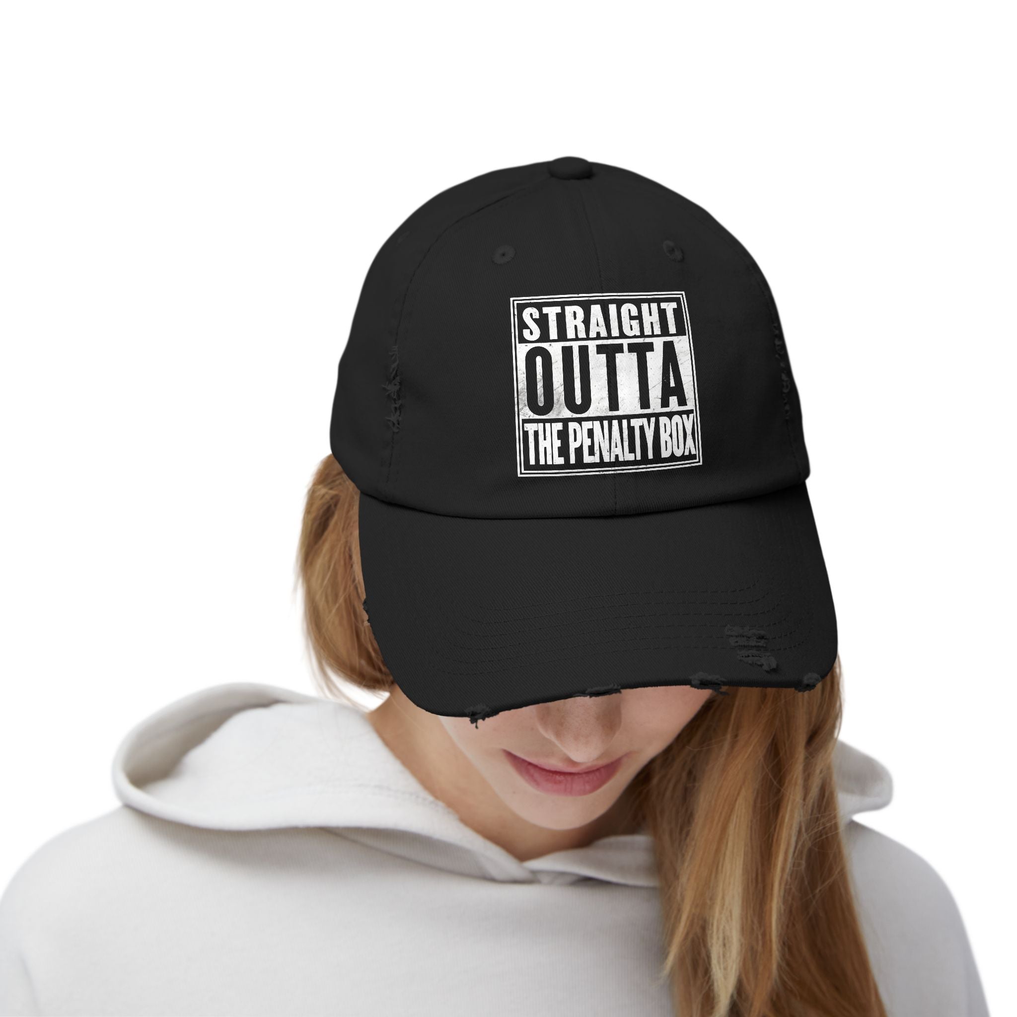 Straight Outta The Penalty Box - Distressed Cap